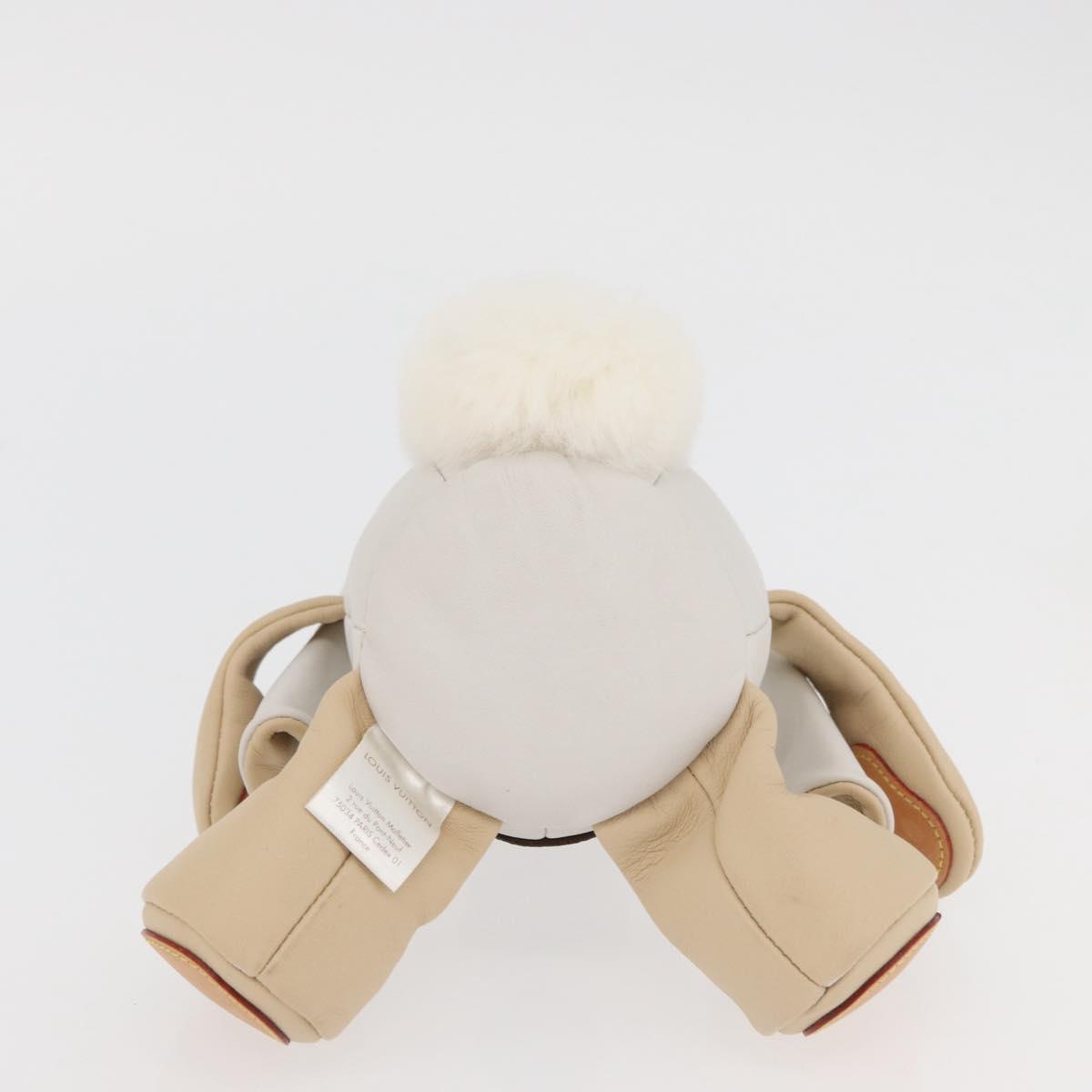 LOUIS VUITTON Monogram Doduruisu Rabbit Stuffed White GI0367 LV Auth 167206SAM