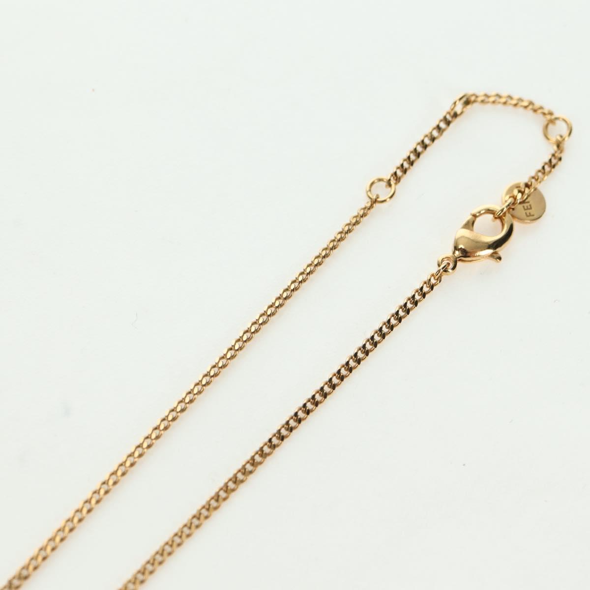 FENDI Monster Ball Necklace metal Gold Tone Auth 167240SM