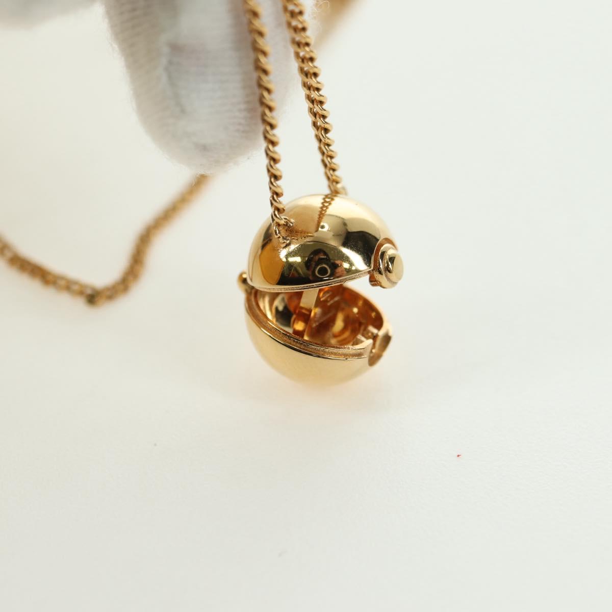 FENDI Monster Ball Necklace metal Gold Tone Auth 167240SM
