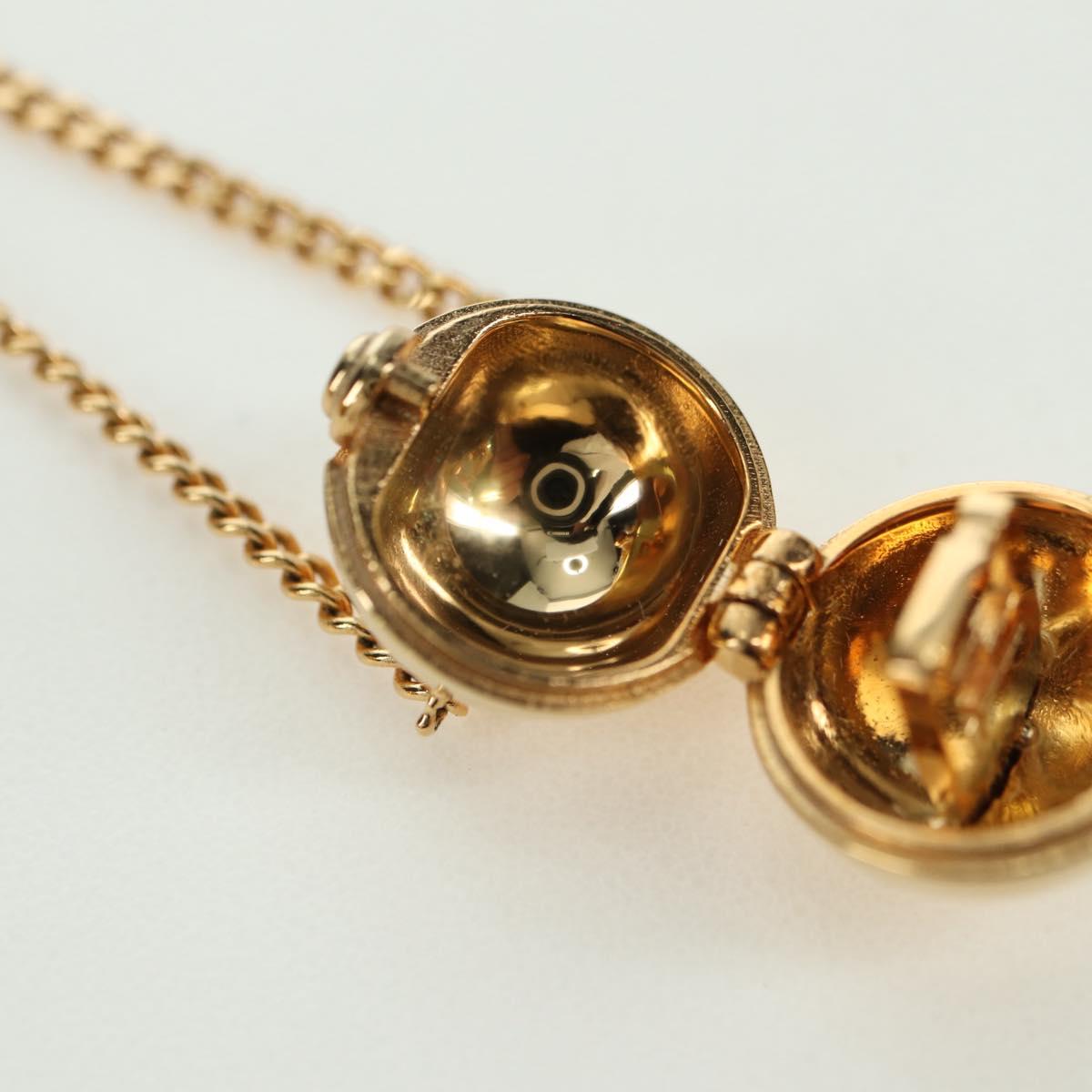FENDI Monster Ball Necklace metal Gold Tone Auth 167240SM