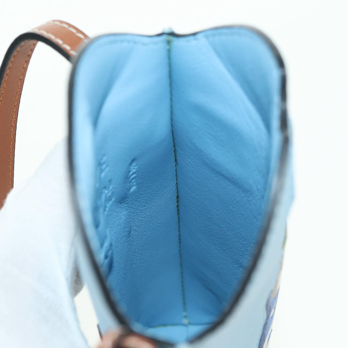 LOEWE × Ghibli My Neighbor Totoro Gate Pocket Leather Light Blue Auth 167242SM