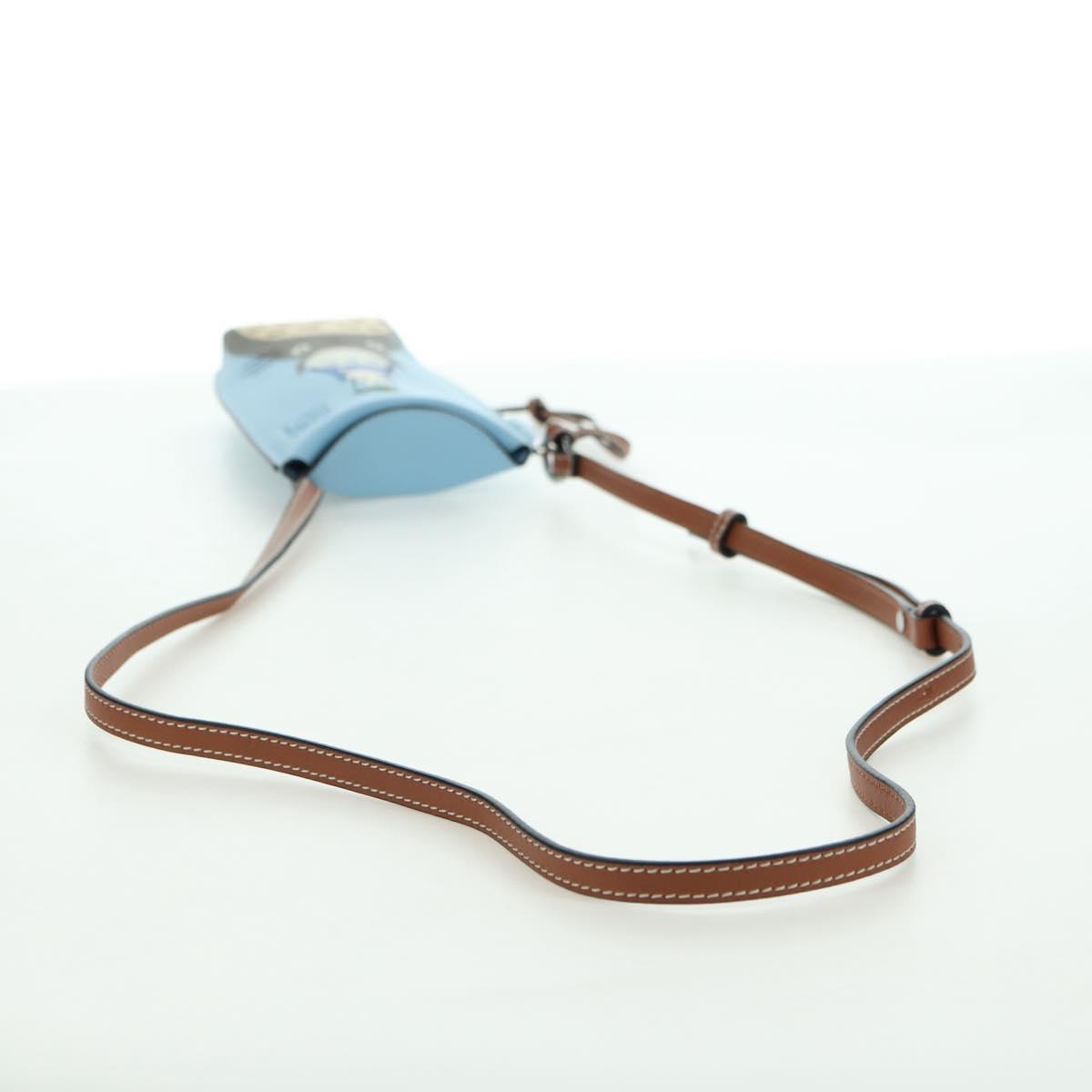 LOEWE × Ghibli My Neighbor Totoro Gate Pocket Leather Light Blue Auth 167242SM