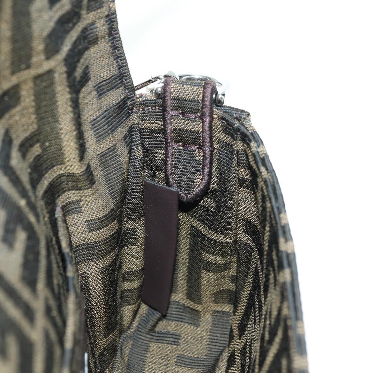 FENDI Zucca Canvas Miniryu FRGMT x POKÉMON Mamma Baguette Black Auth 167247SM