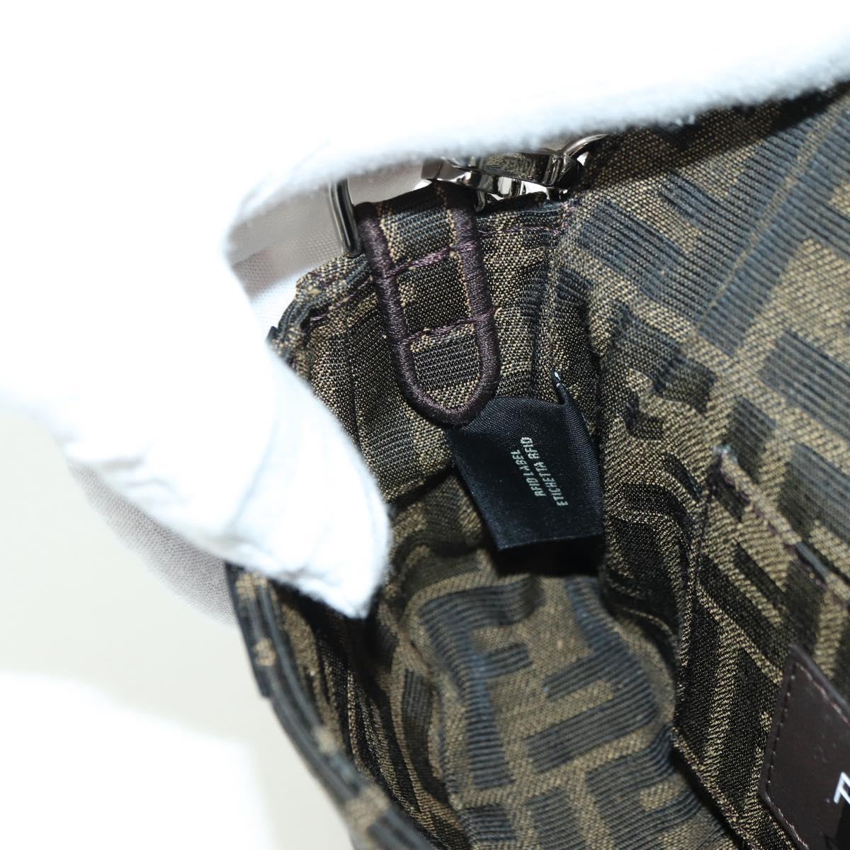 FENDI Zucca Canvas Miniryu FRGMT x POKÉMON Mamma Baguette Black Auth 167247SM