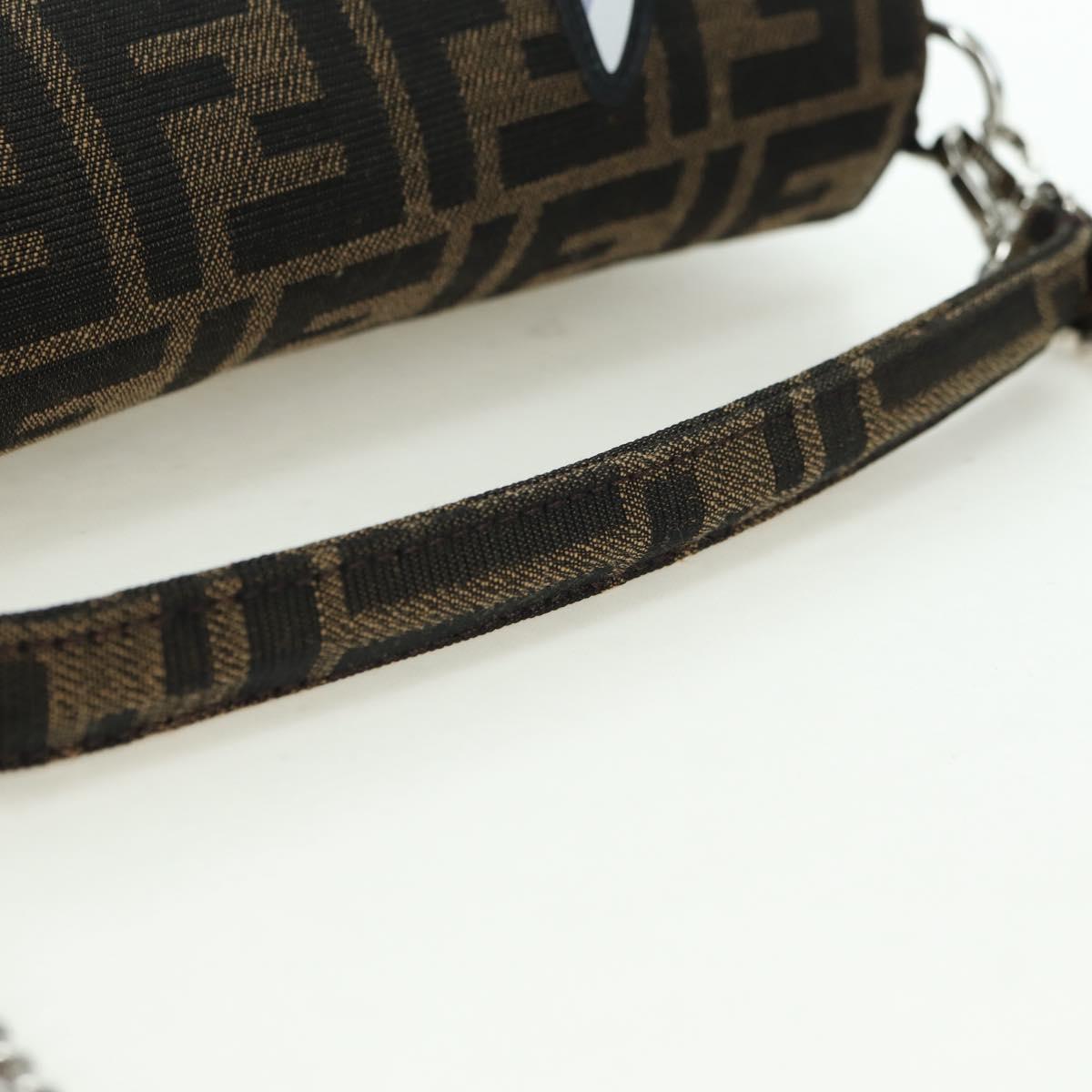 FENDI Zucca Canvas Miniryu FRGMT x POKÉMON Mamma Baguette Black Auth 167247SM