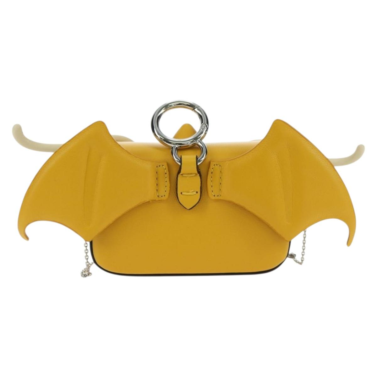 FENDI FRGMT x POKÉMON Mini Mamma Baguette Dragonite Bag Leather Auth 167248SM