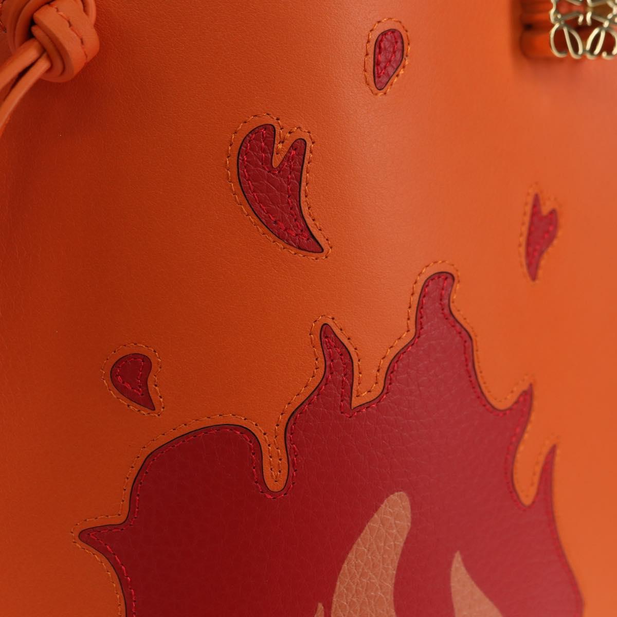 LOEWE × Ghibli Howl's Moving Castle Pebble Dice Pocket Calcifer Auth 167251SM