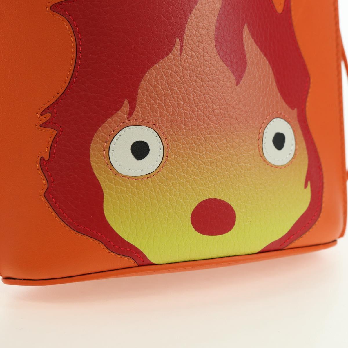 LOEWE × Ghibli Howl's Moving Castle Pebble Dice Pocket Calcifer Auth 167251SM