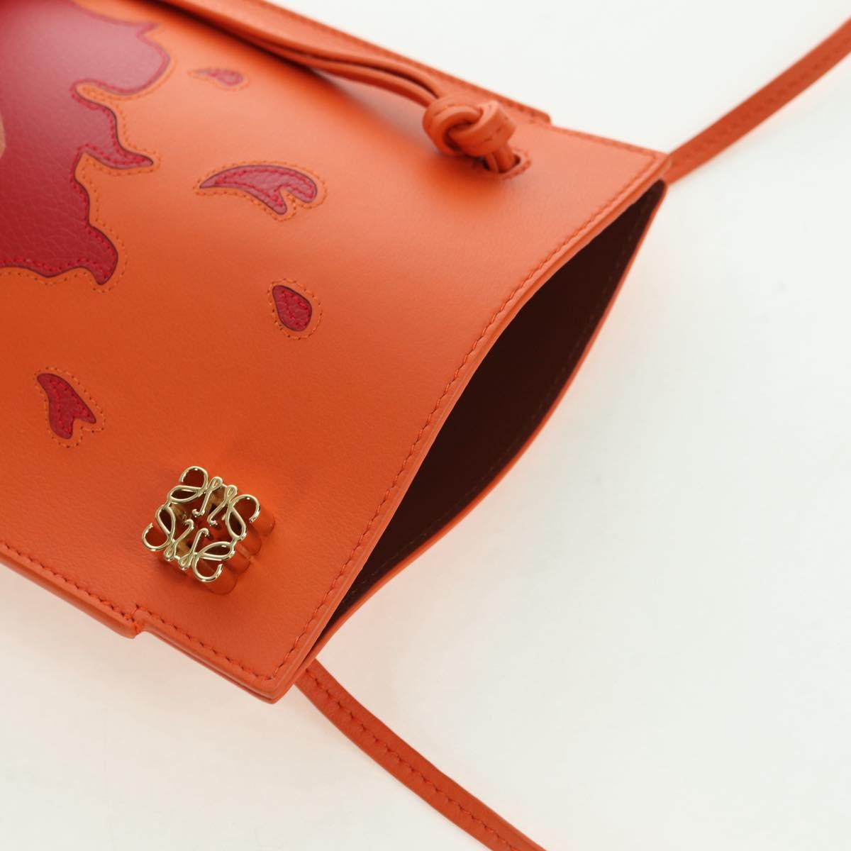 LOEWE × Ghibli Howl's Moving Castle Pebble Dice Pocket Calcifer Auth 167251SM