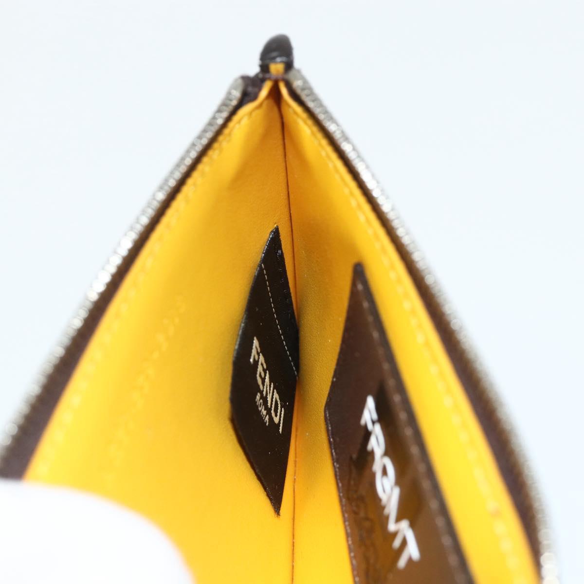 FENDI x FRGMT x POKÉMON Zucca Canvas Dragonfly Coin Purse Black Auth 167258SM