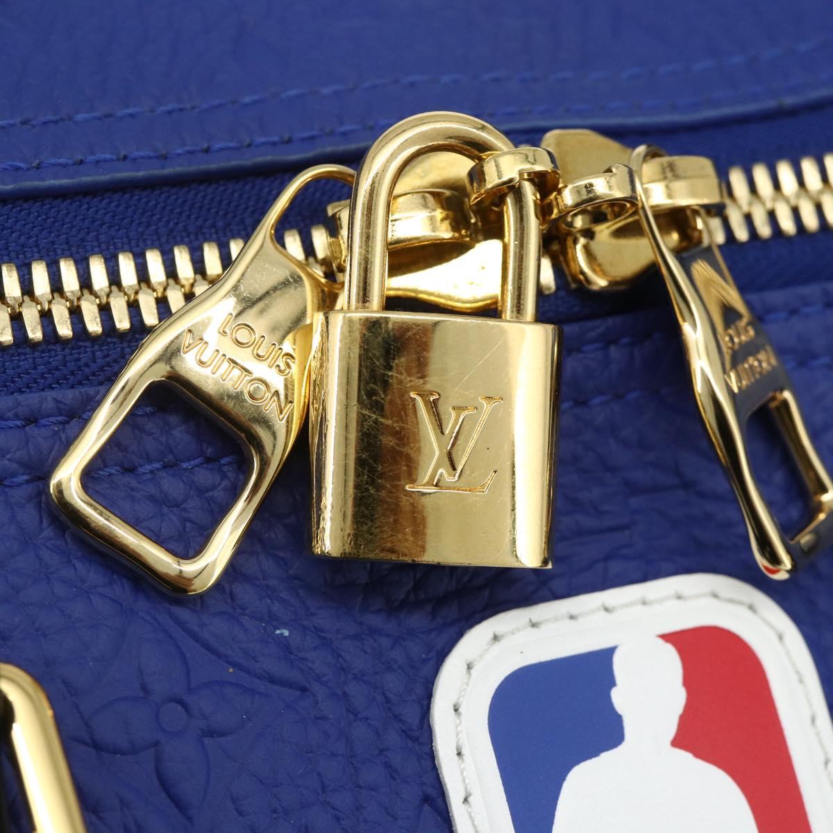 LOUIS VUITTON Monogram LVxNBA Keepall Bandouliere 50 Blue M21105 Auth 167266SM