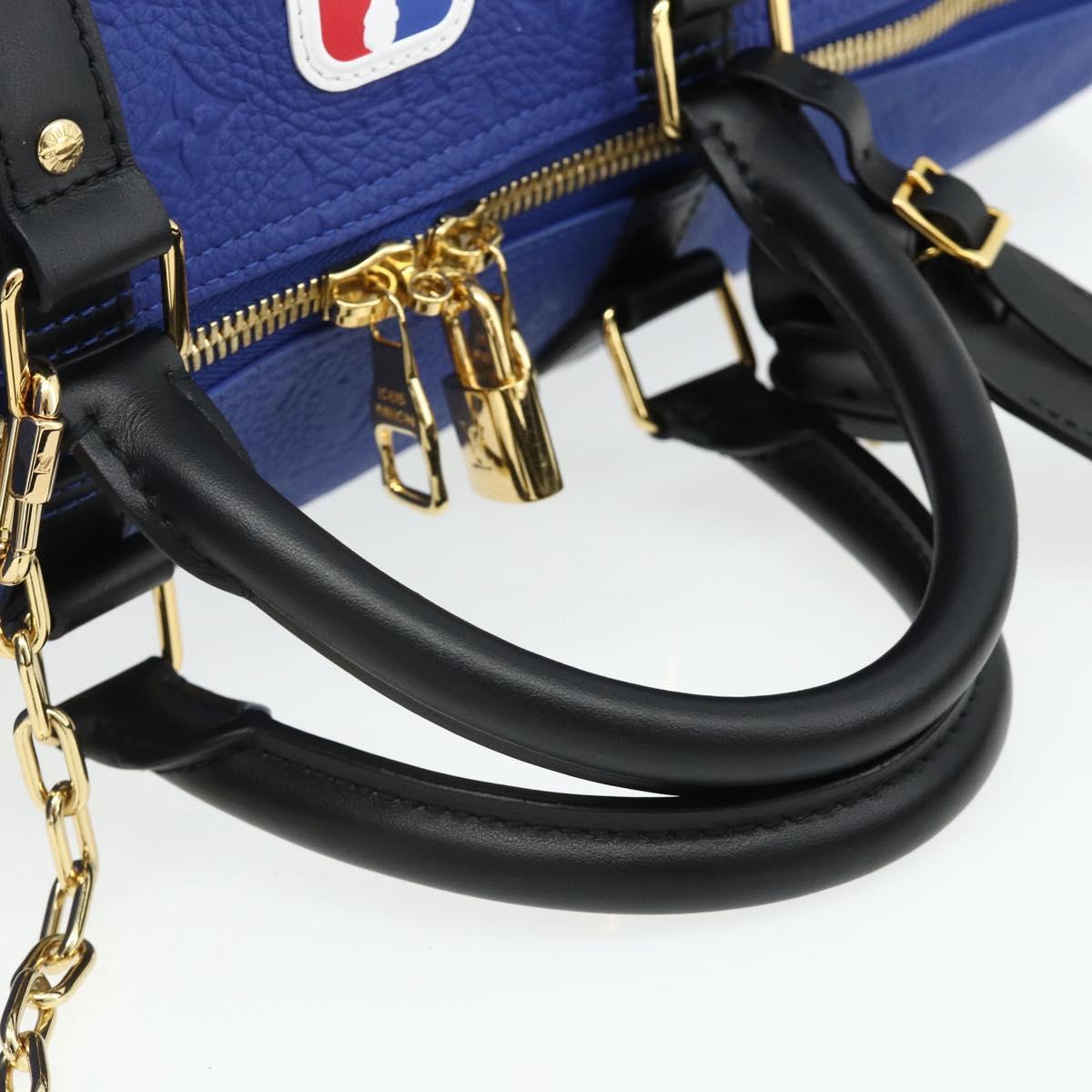 LOUIS VUITTON Monogram LVxNBA Keepall Bandouliere 50 Blue M21105 Auth 167266SM