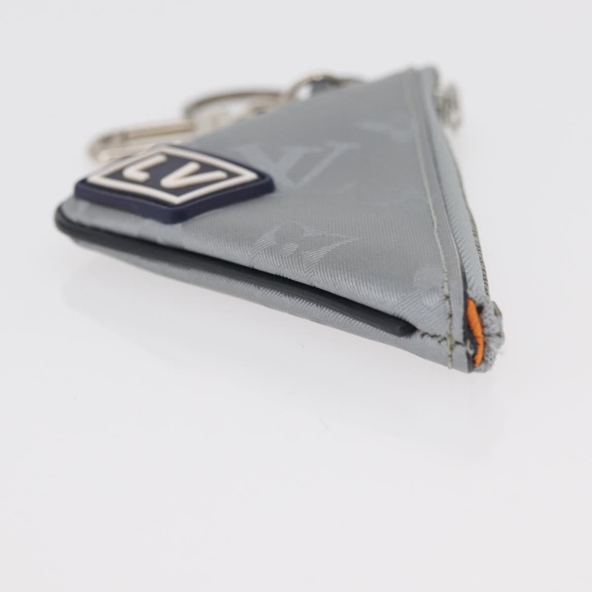 LOUIS VUITTON Monogram Satellite Porte Cles Charm Silver MP2217 LV Auth 167268M