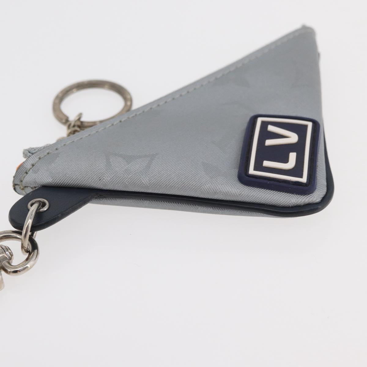 LOUIS VUITTON Monogram Satellite Porte Cles Charm Silver MP2217 LV Auth 167268M