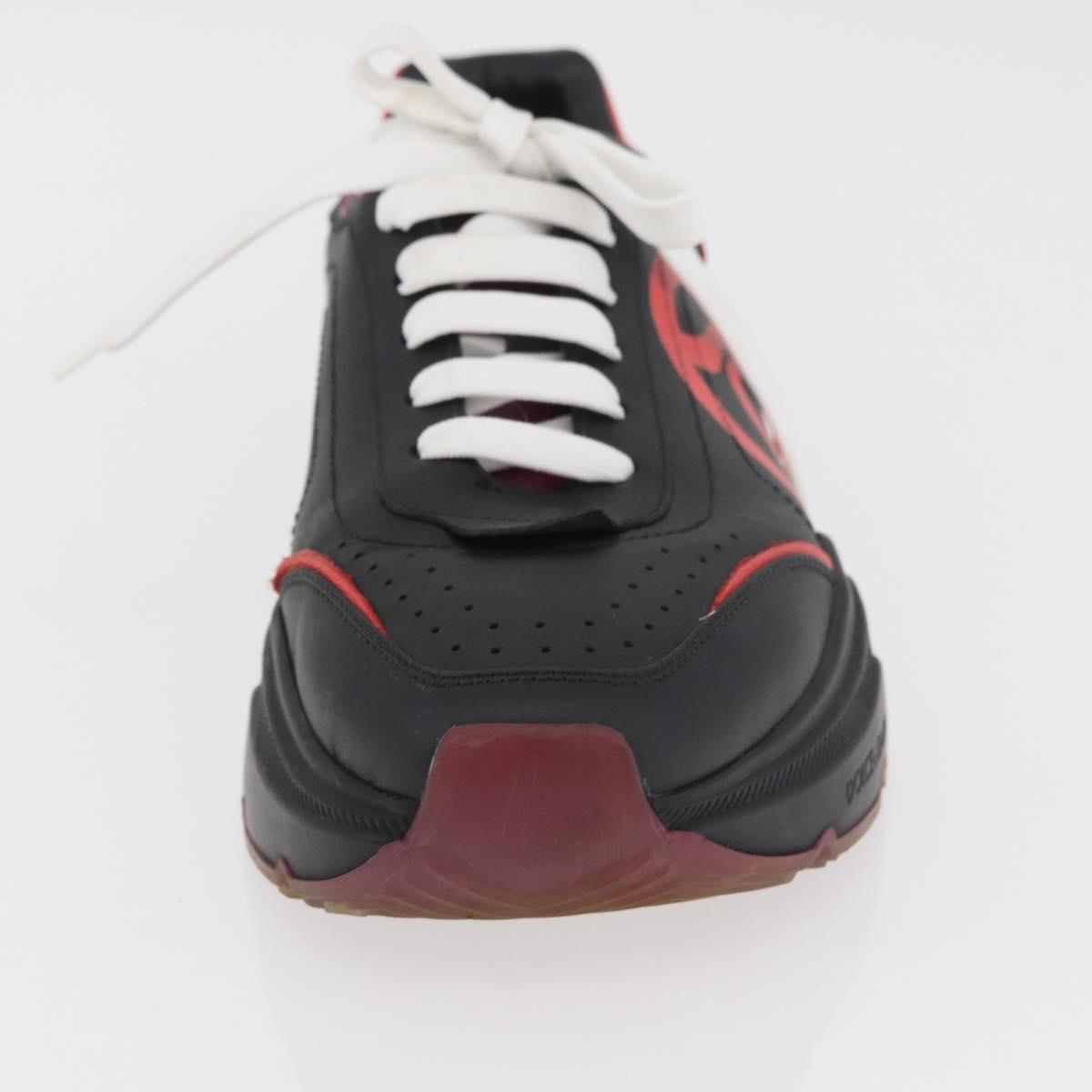 DOLCE&GABBANA D&G x Jujutsu Kaisen Art College Shoes Leather Black Auth 167283A