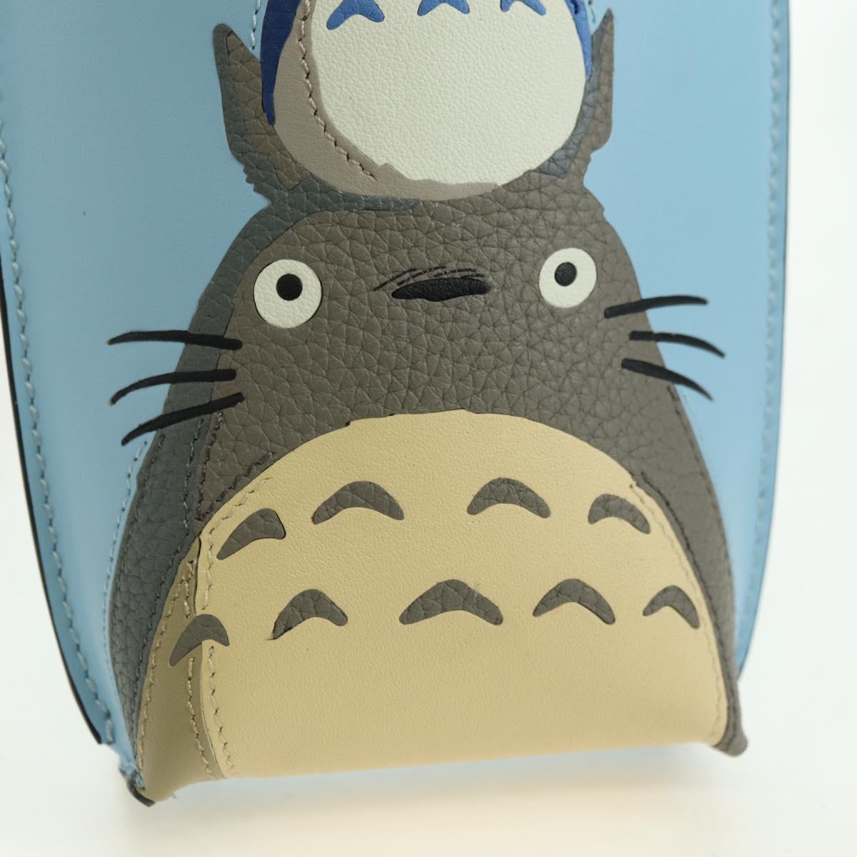 LOEWE × Ghibli My Neighbor Totoro Gate Pocket Leather Light Blue Auth 167291SM