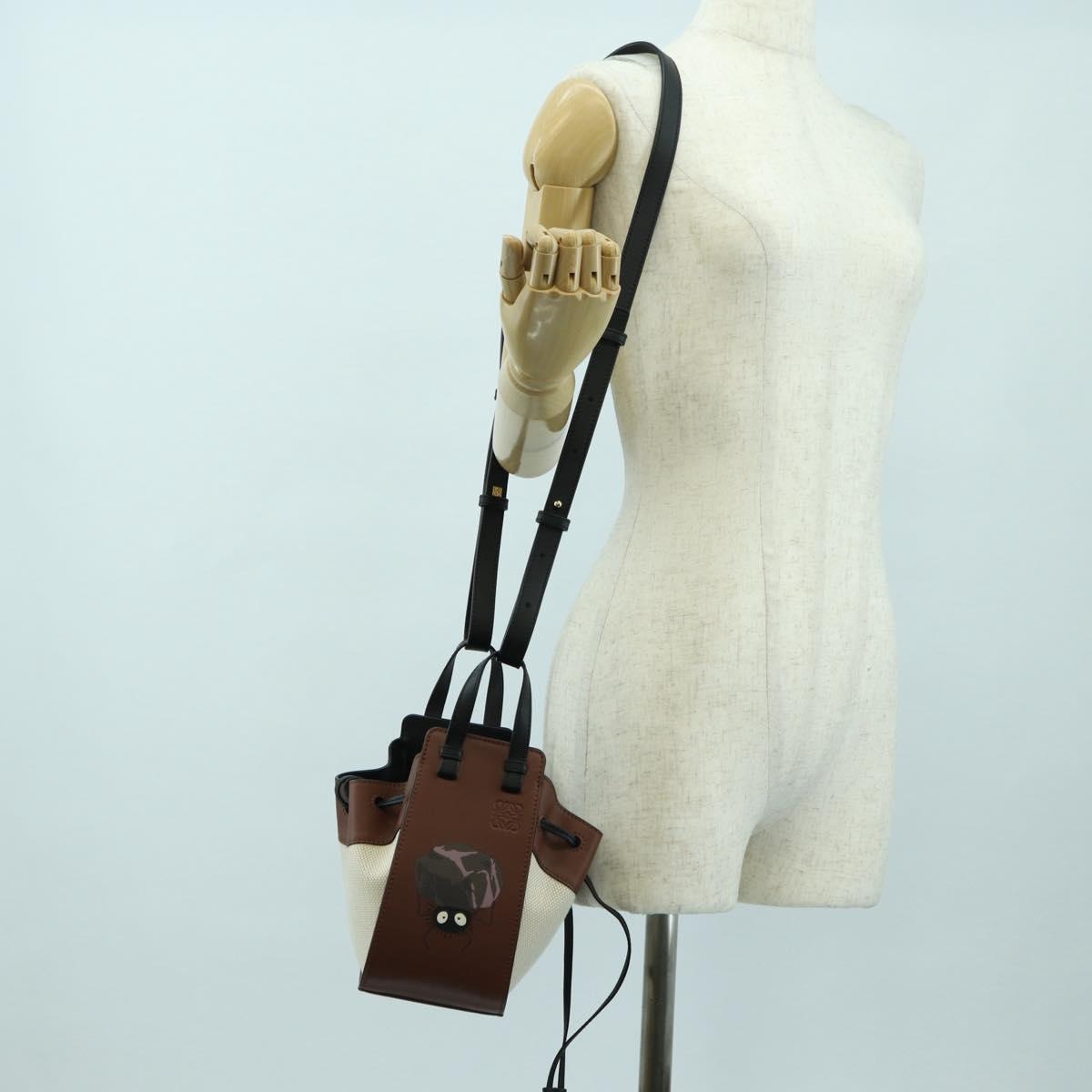 LOEWE × Ghibli Spirited Away Hammock Drawstring Soot Sprites Brown Auth 167292SM