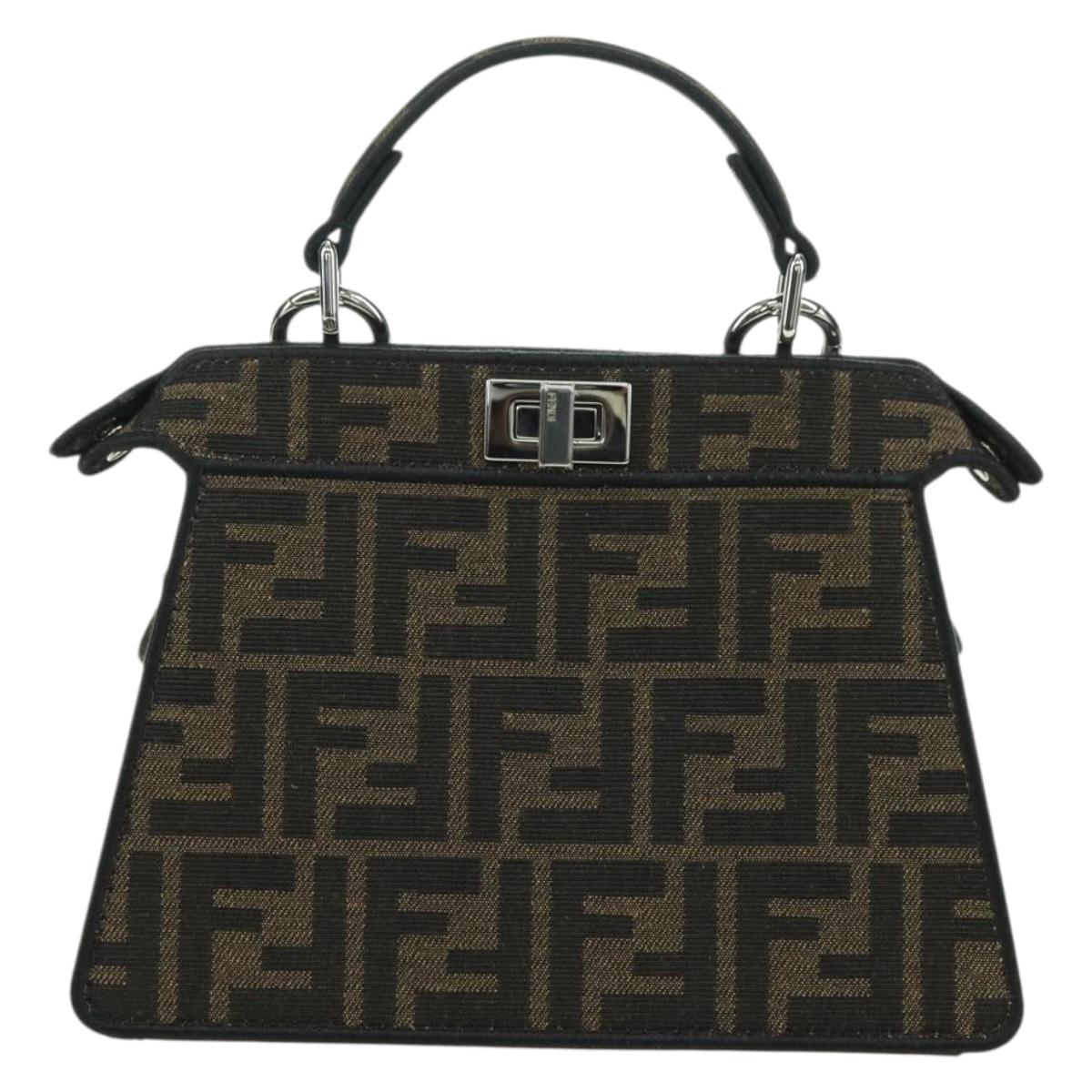 FENDI x FRGMT x POKÉMON Zucca Peek A Boo Dratini Bag 2way Brown Auth 167302SM