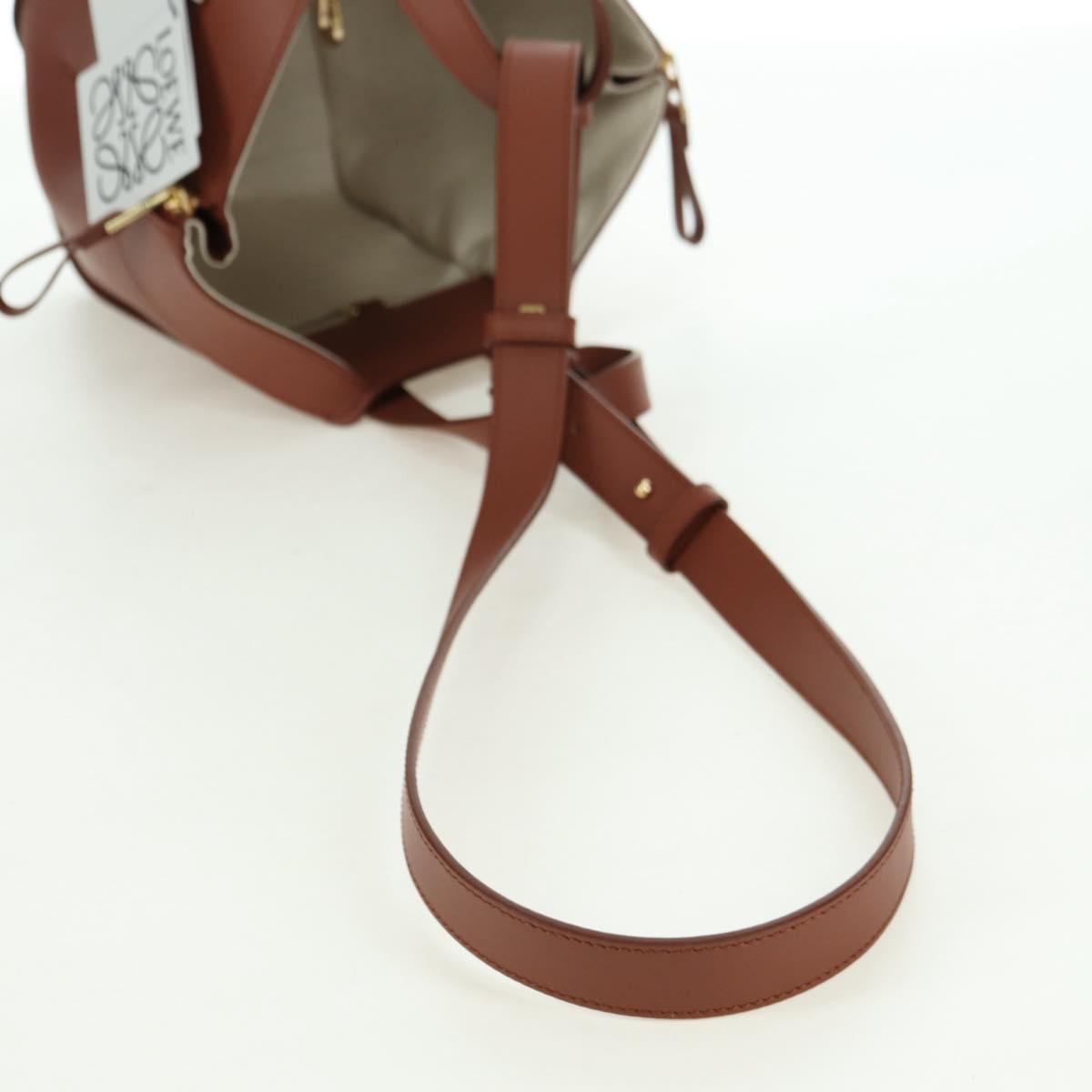 LOEWE ~ Ghibli Howl's Hammock Calcifer Bag Leather 2way Gold Auth 167309SM