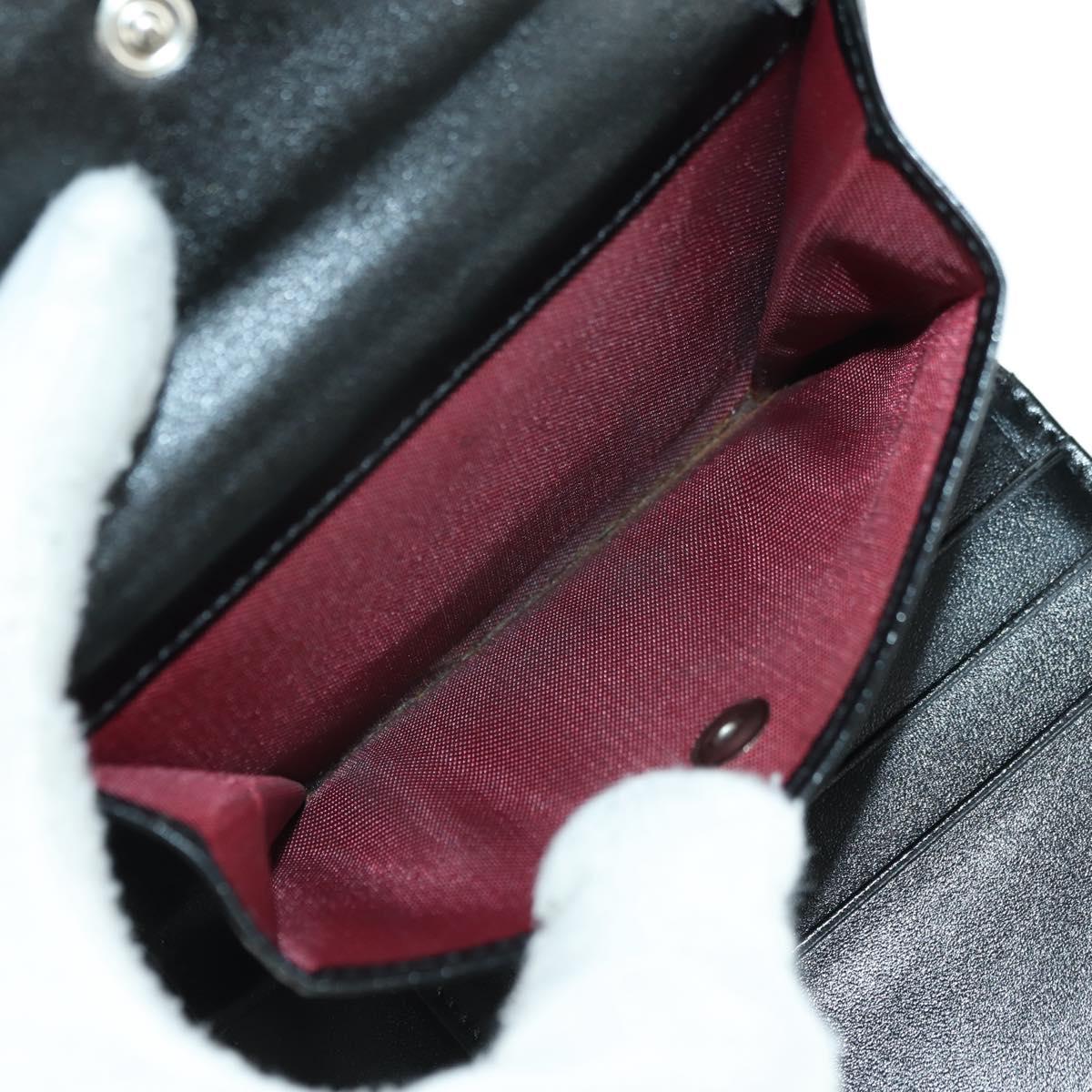 FENDI Zucchino Canvas Bifold Wallet Red Silver Auth 167310A
