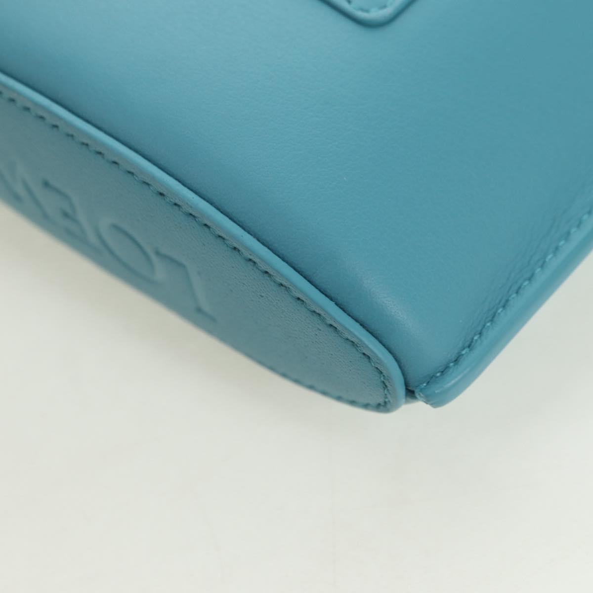 LOEWE ~ Ghibli Howl's Moving Castle Dice Pocket Hin Leather Blue Auth 167311SM