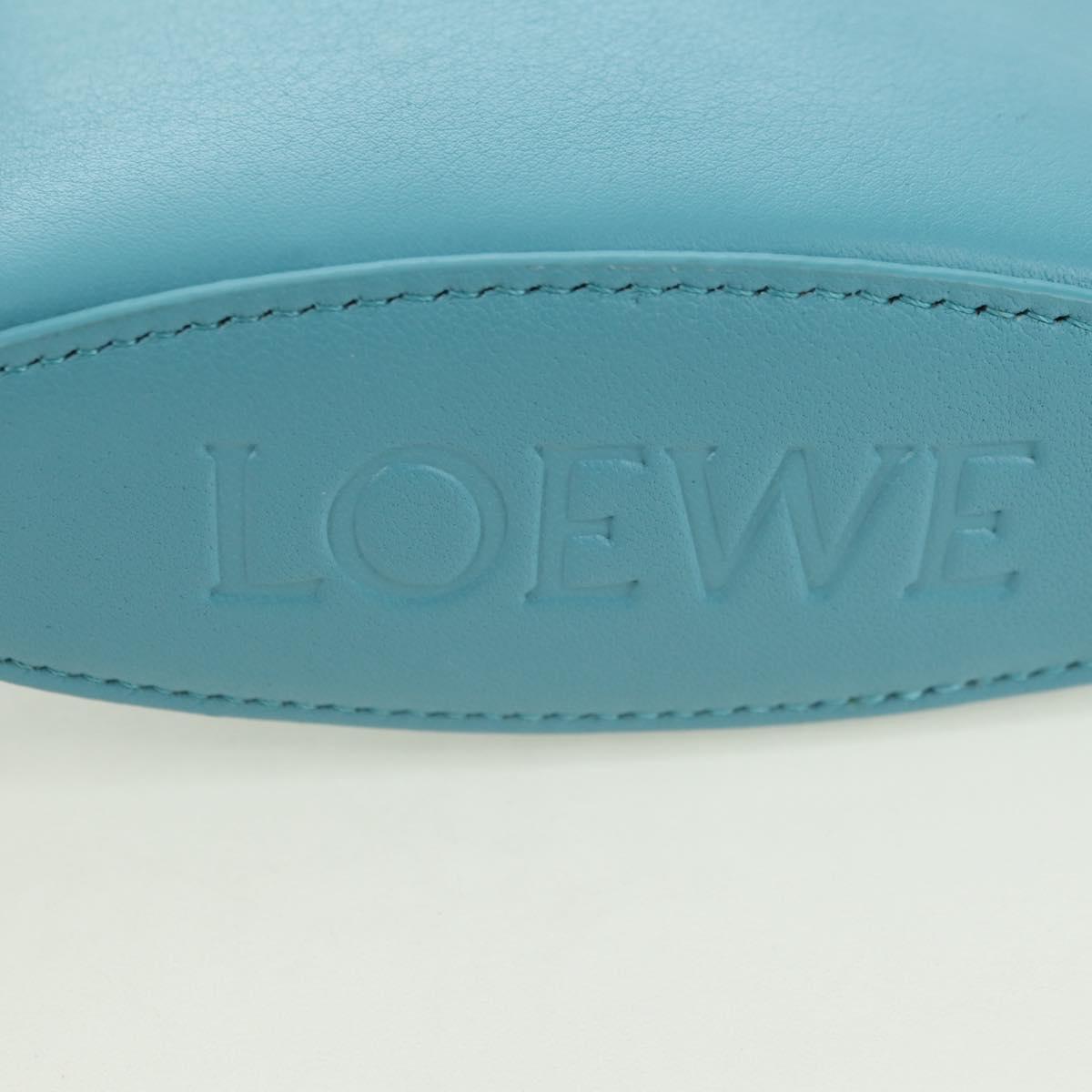 LOEWE ~ Ghibli Howl's Moving Castle Dice Pocket Hin Leather Blue Auth 167311SM