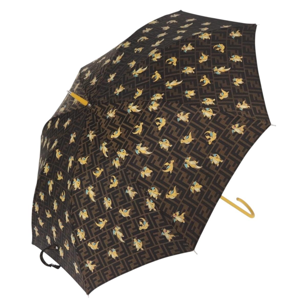 FENDI FENDI x FRGMT x POKÉMON Zucca Canvas Dragonfly Umbrella Auth 167315SM