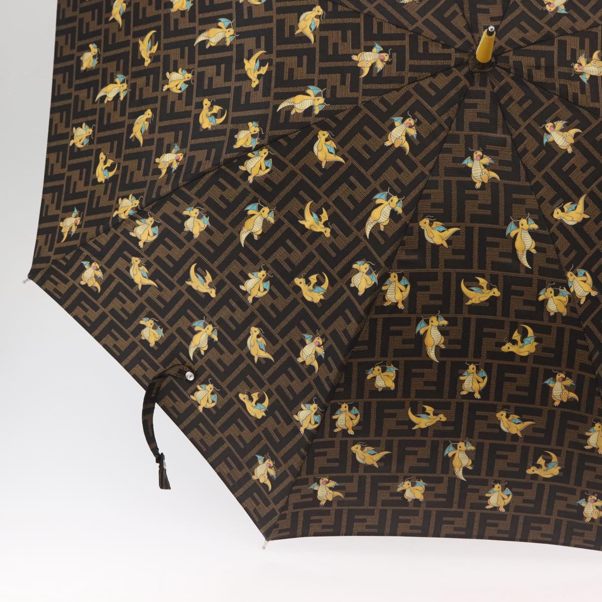 FENDI FENDI x FRGMT x POKÉMON Zucca Canvas Dragonfly Umbrella Auth 167315SM