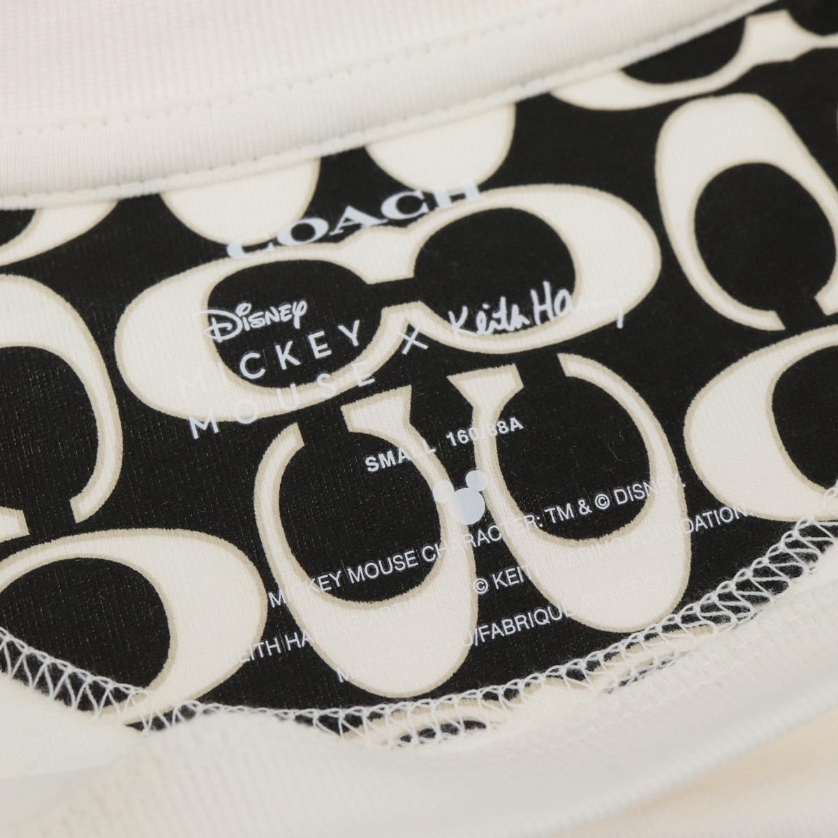 Coach CoachxDisneyxKeith Haring Short-sleeved T-shirt cotton White Auth 167322M