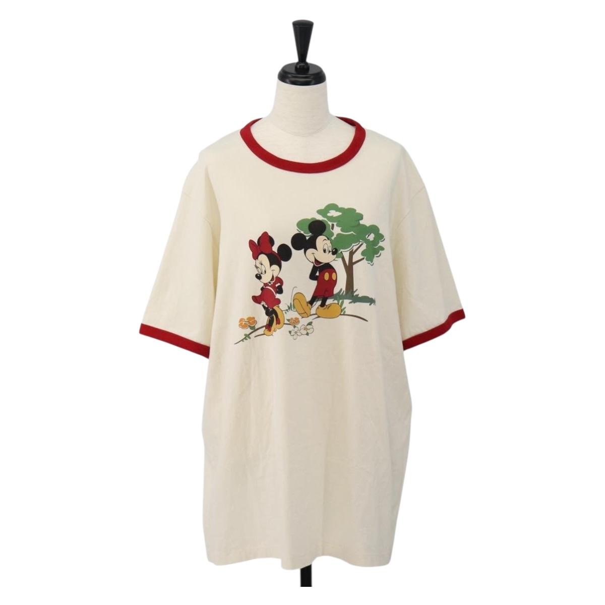 Coach CoachxDisney Short-sleeved T-shirt cotton L White Auth 167323M