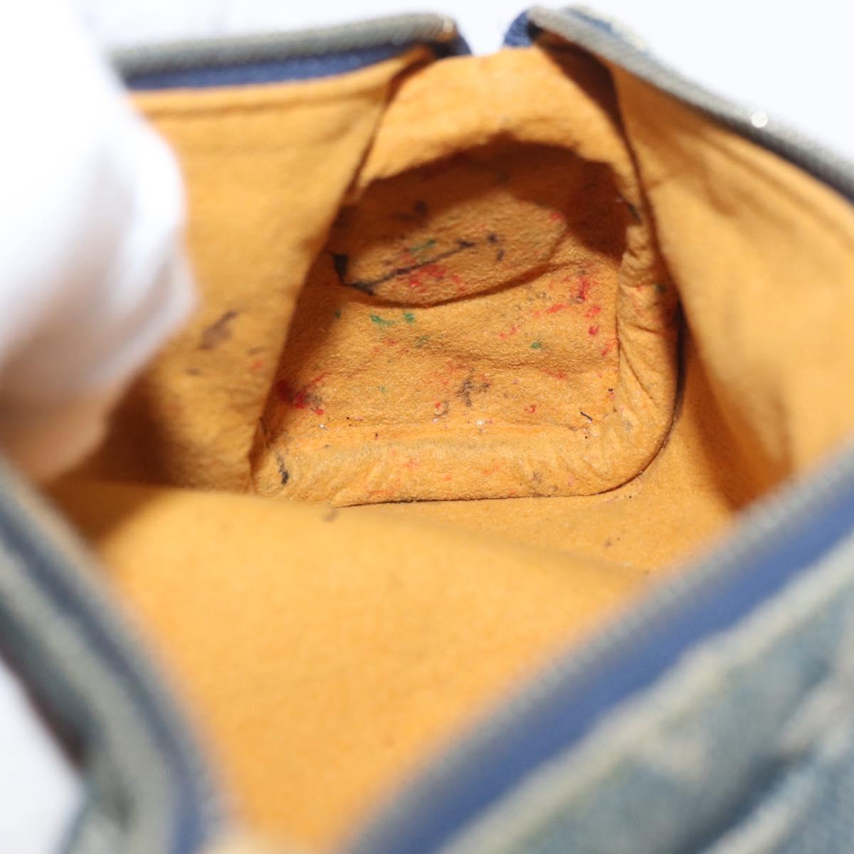 LOUIS VUITTON Monogram denim Trousse Speedy PM Pouch Blue M95082 LV Auth 167325A