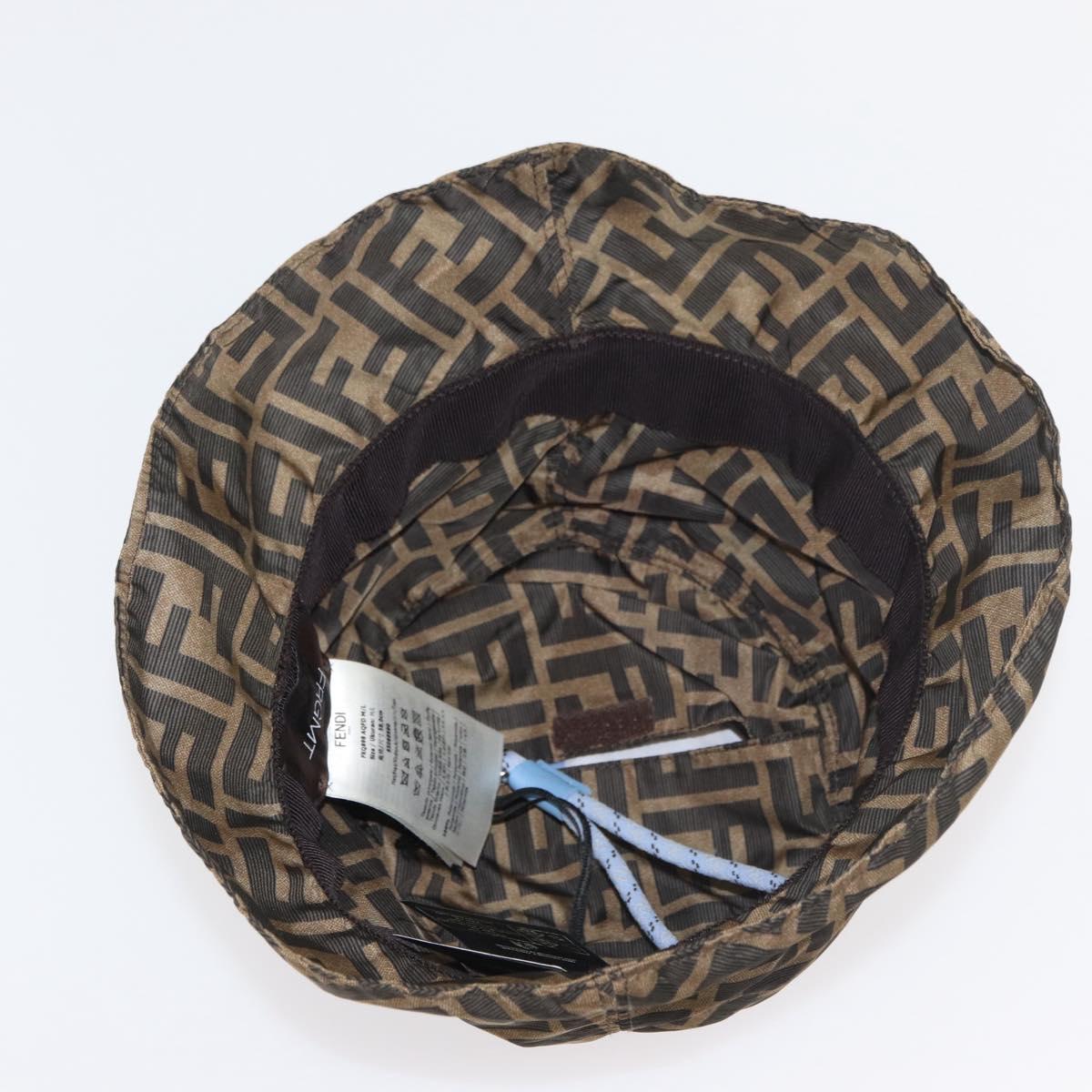 FENDI x FRGMT x POKÉMON ZUCCA Canvas Bucket Hat Mini-Dragon Brown Auth 167329SM