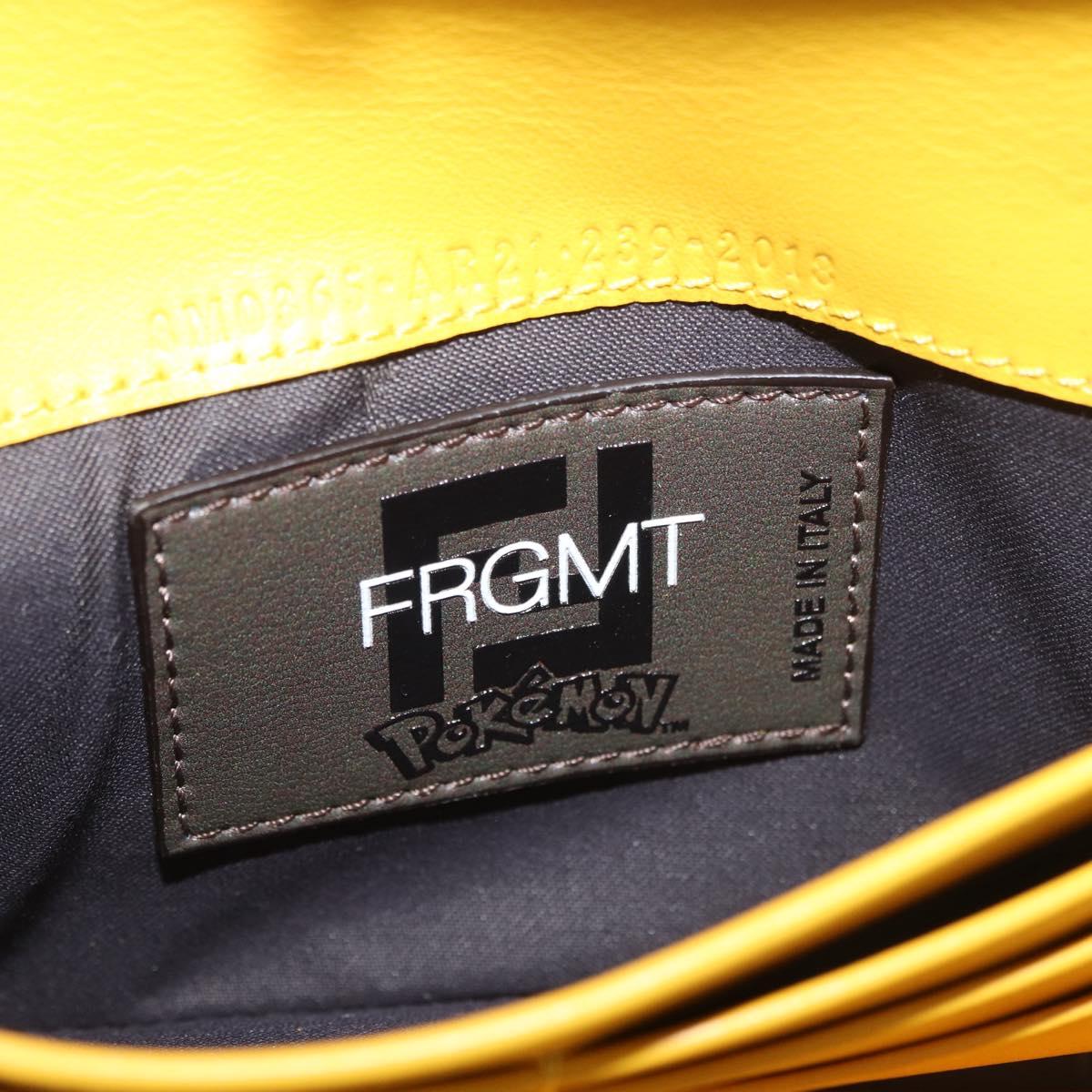Zucca Canvas FENDI x FRGMT x POKÉMON Chain Shoulder Wallet Kairyu Auth 167330SM