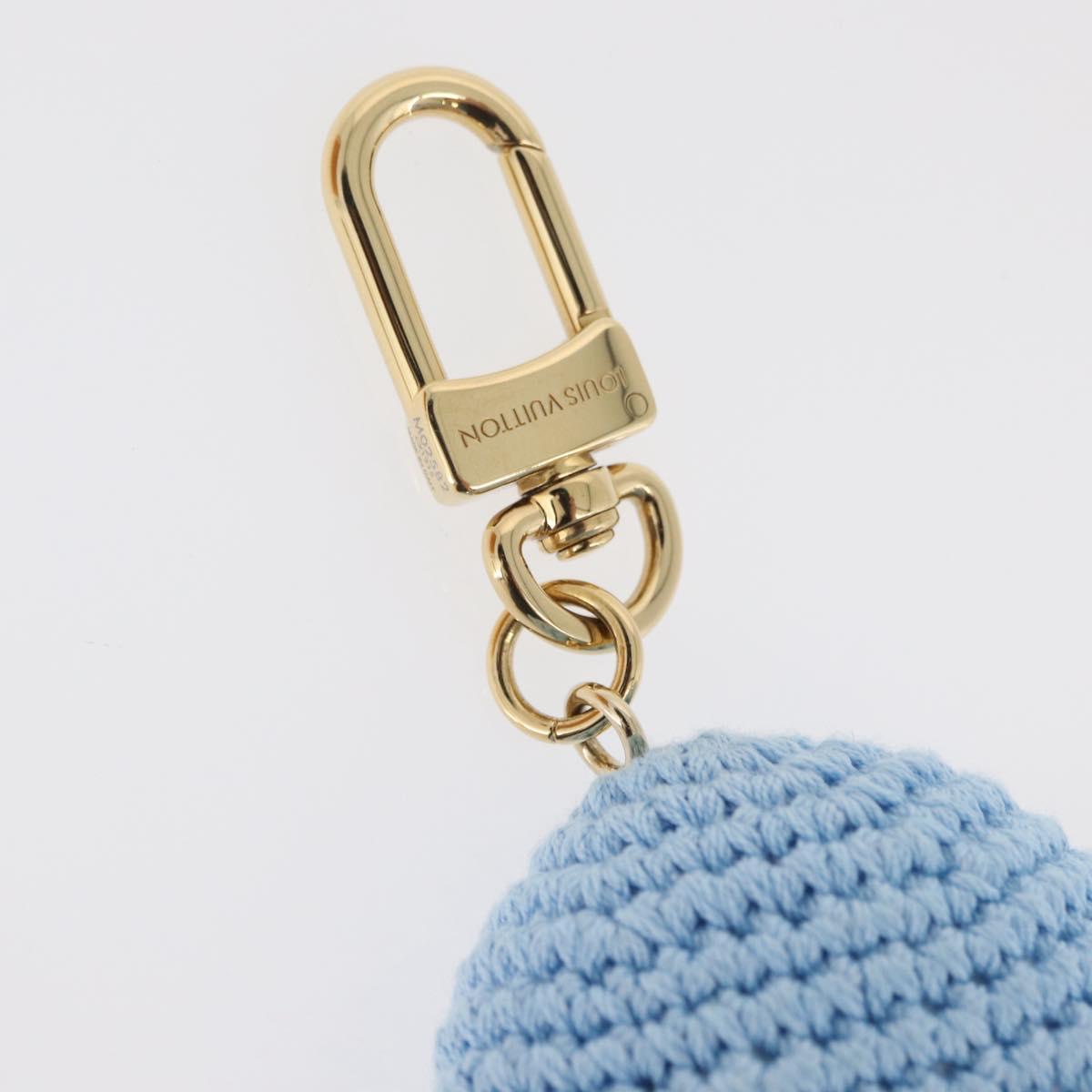 LOUIS VUITTON My Vivienne Crochet Charm Cotton Light Blue M02582 Auth 167338SM