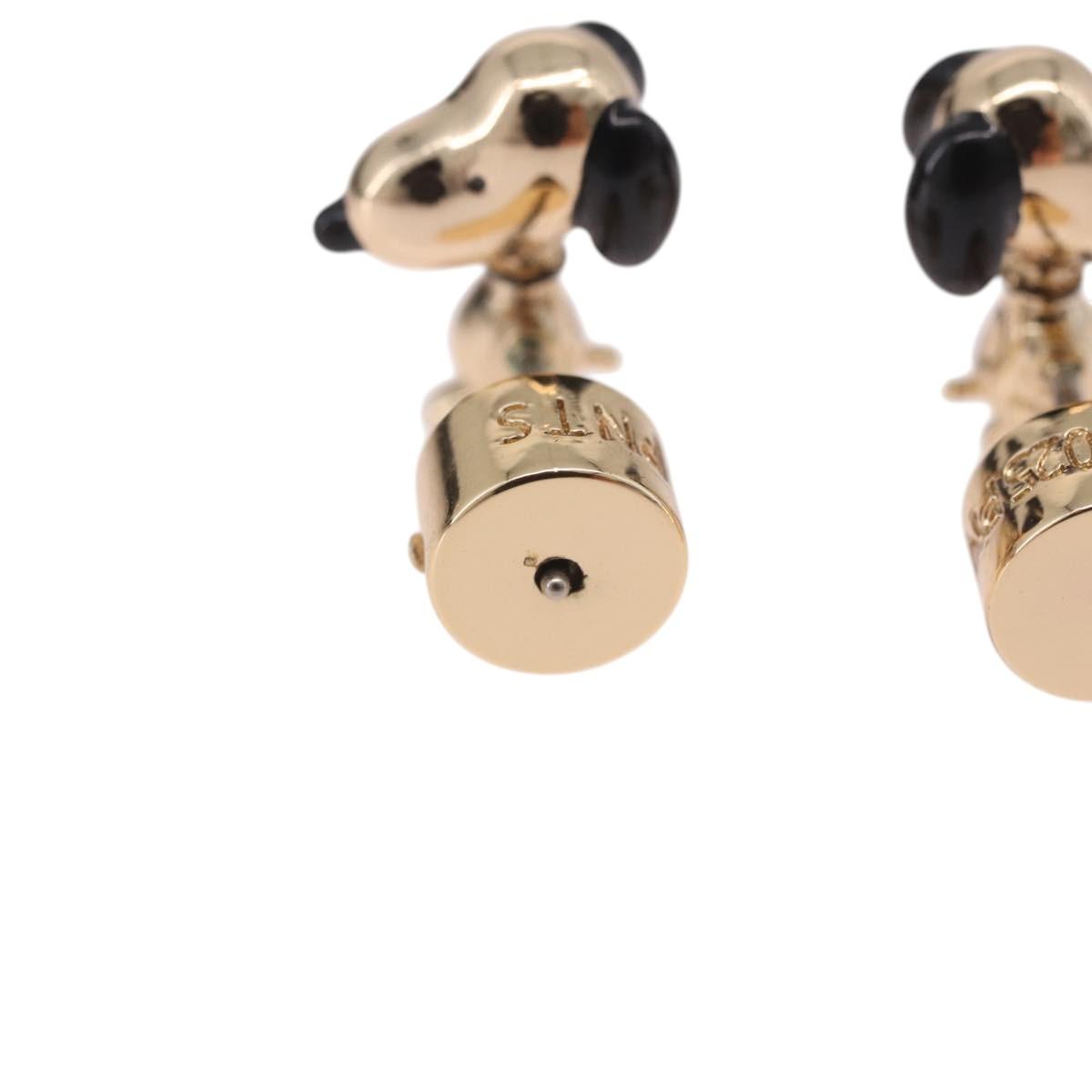 CoachxPEANUT Pierce Snoopy Gold Auth 167353A