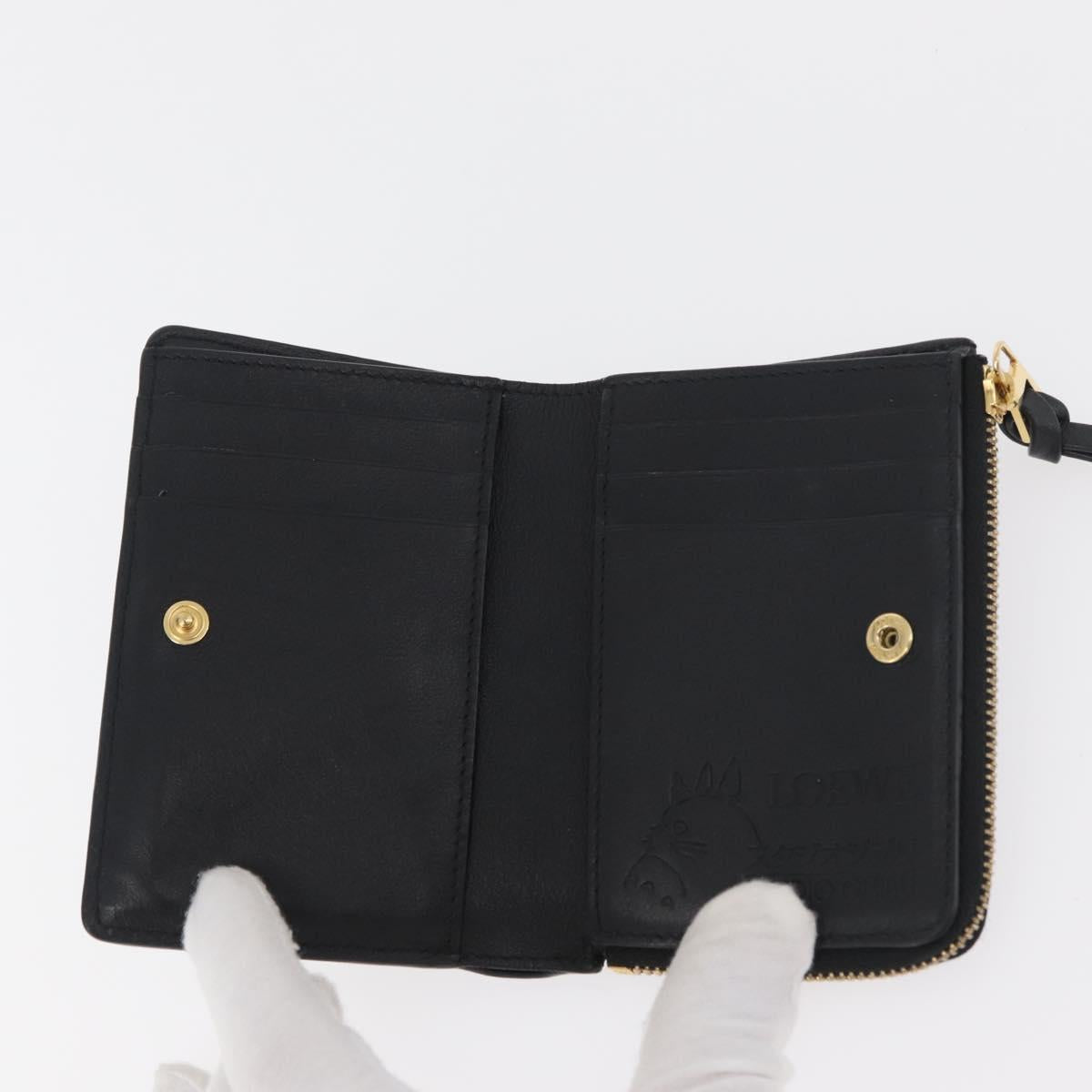 LOEWE × Studio Ghibli Spirited Away Kaonashi Wallet Leather Black Auth 167359SM