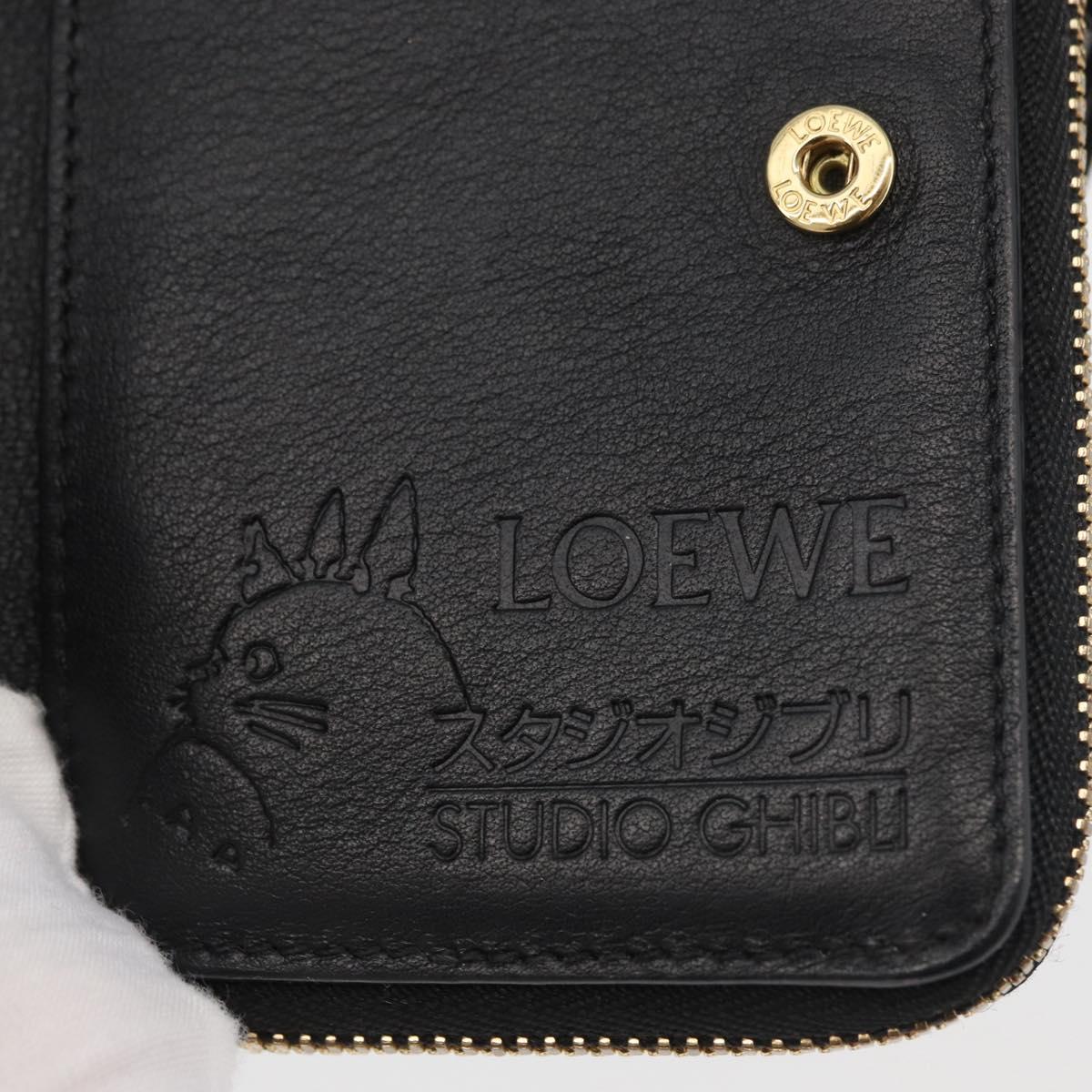 LOEWE × Studio Ghibli Spirited Away Kaonashi Wallet Leather Black Auth 167359SM