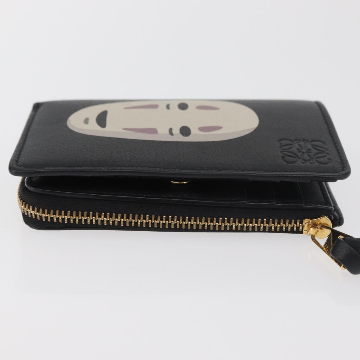 LOEWE × Studio Ghibli Spirited Away Kaonashi Wallet Leather Black Auth 167359SM