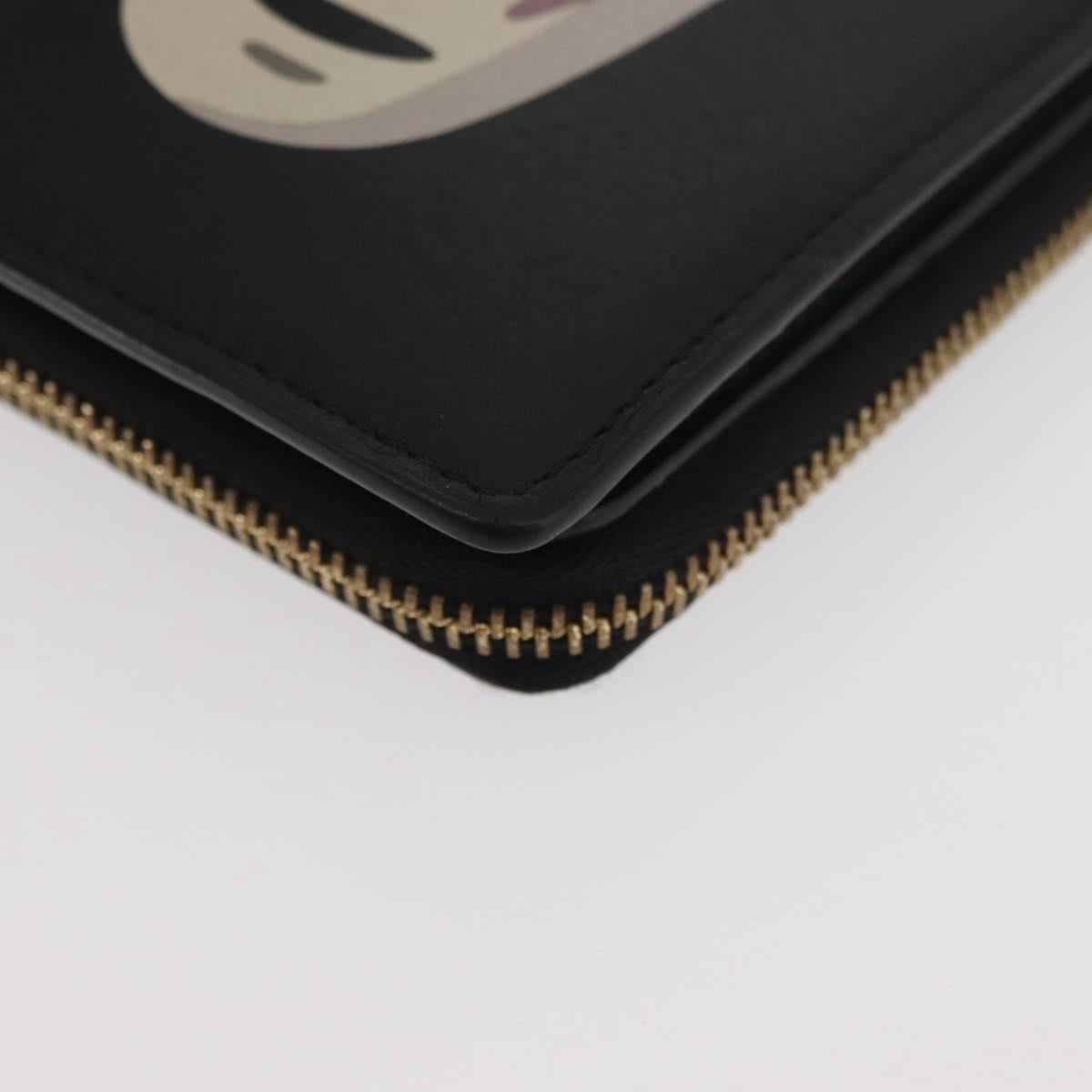 LOEWE × Studio Ghibli Spirited Away Kaonashi Wallet Leather Black Auth 167359SM