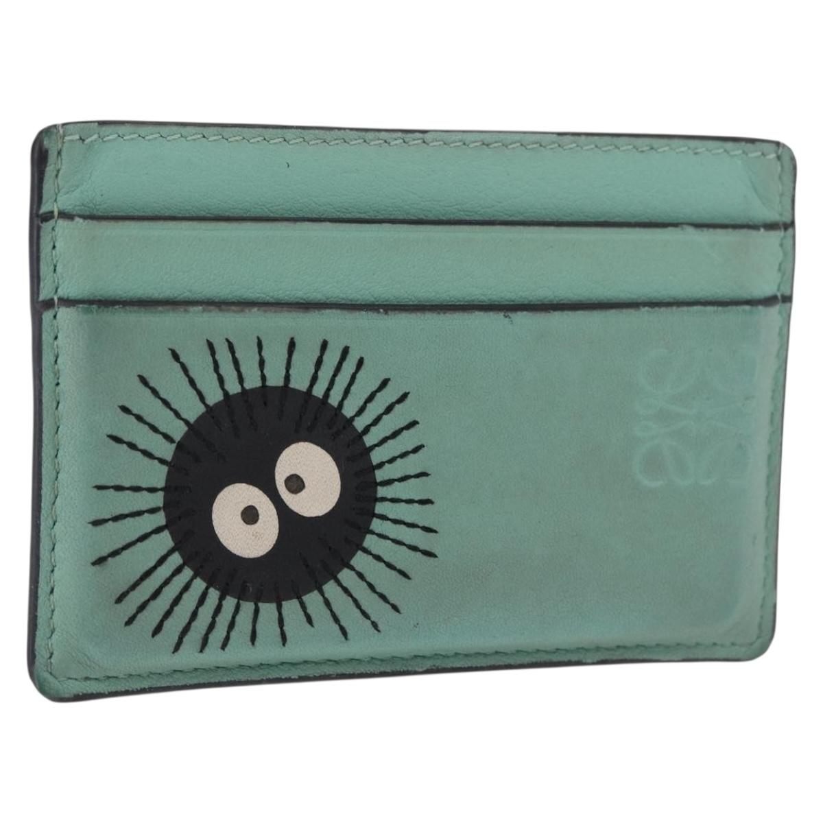 LOEWE × Studio Ghibli Susuwatari Spirited Away Card Case Leather Auth 167363M