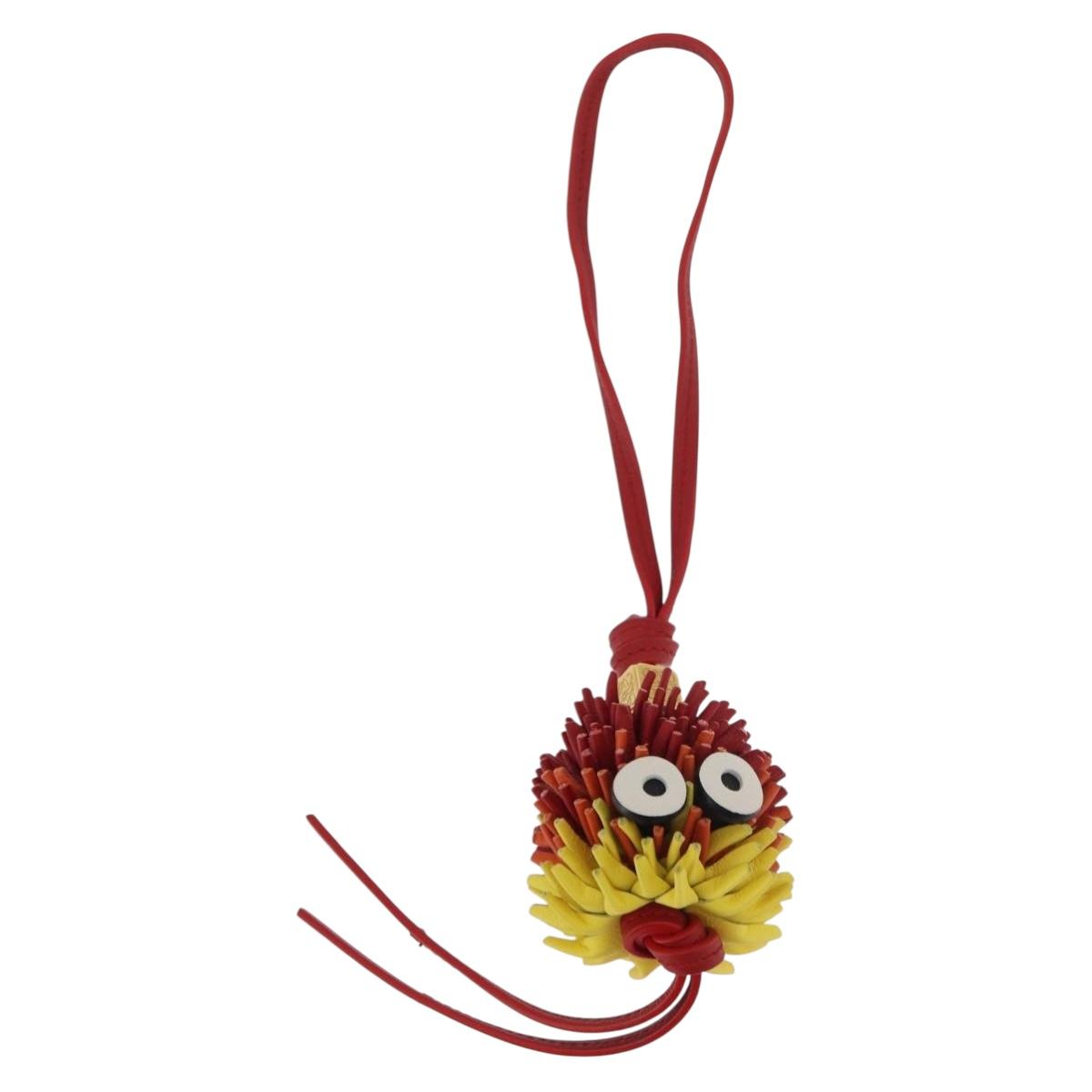 LOEWE × Studio Ghibli Howl's Moving Castle Calcifer Charm Leather Auth 167365SM