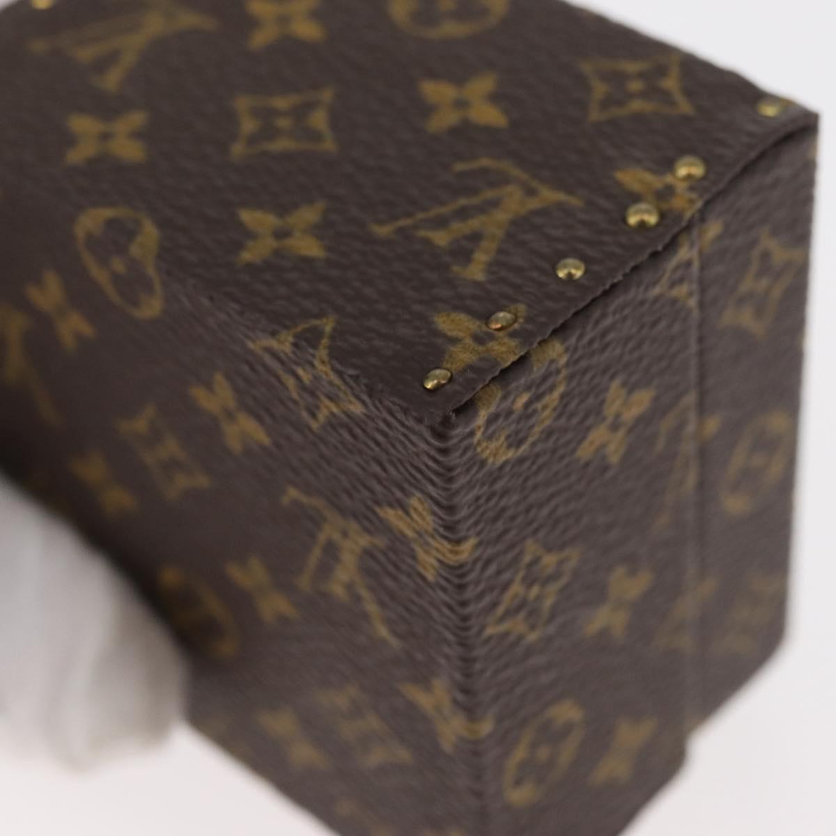 LOUIS VUITTON Monogram Case Eccrine Declaration Jewelry Box M21010 Auth 167372M