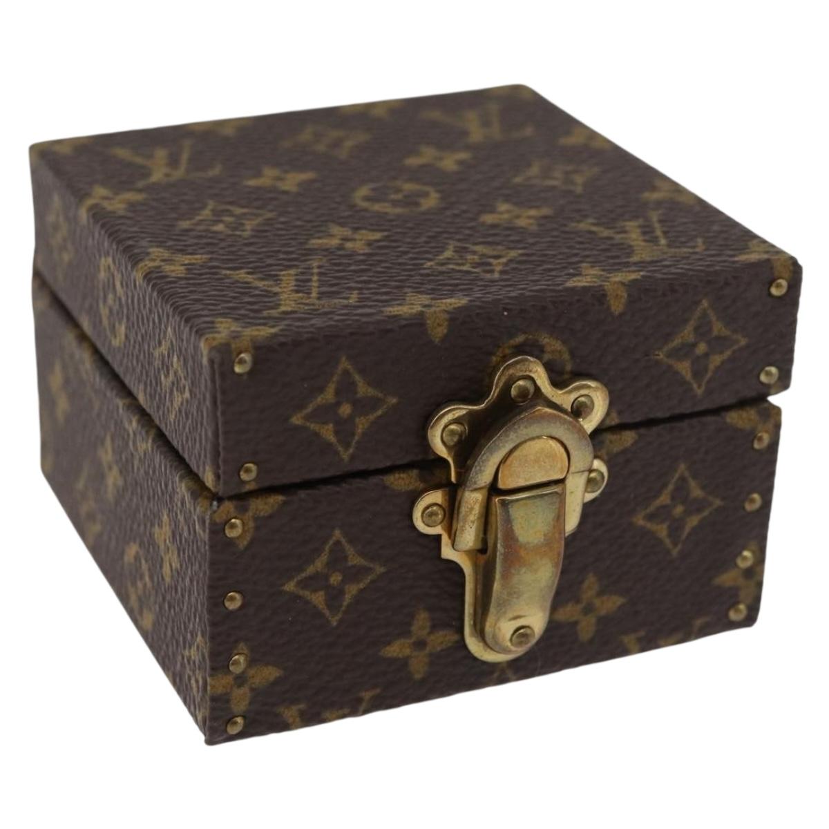 LOUIS VUITTON Monogram Case Eccrine Declaration Jewelry Box M21010 Auth 167372M
