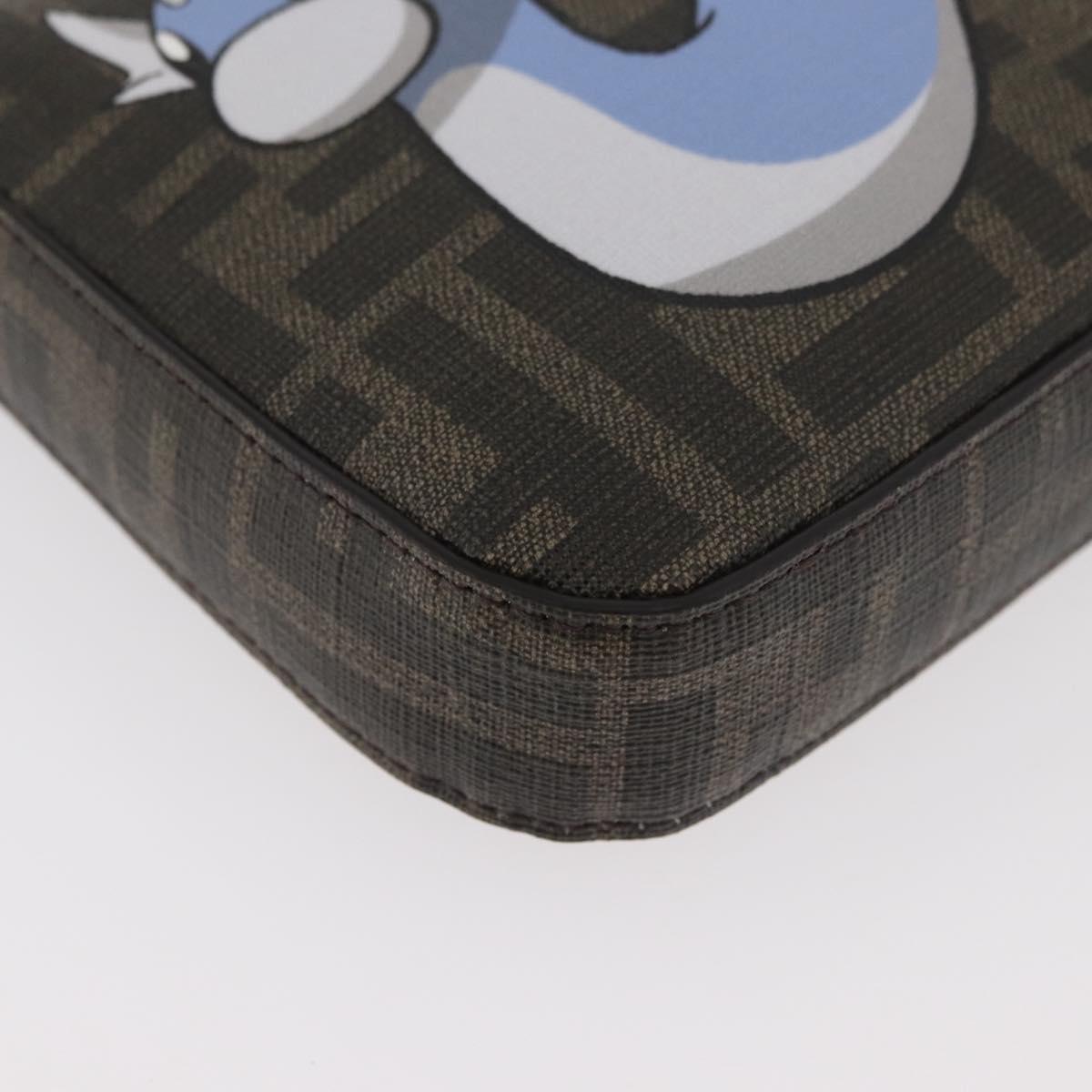 FENDI FENDI x FRGMT x POKÉMON Dratini Shoulder Bag Brown Black Auth 167373SM