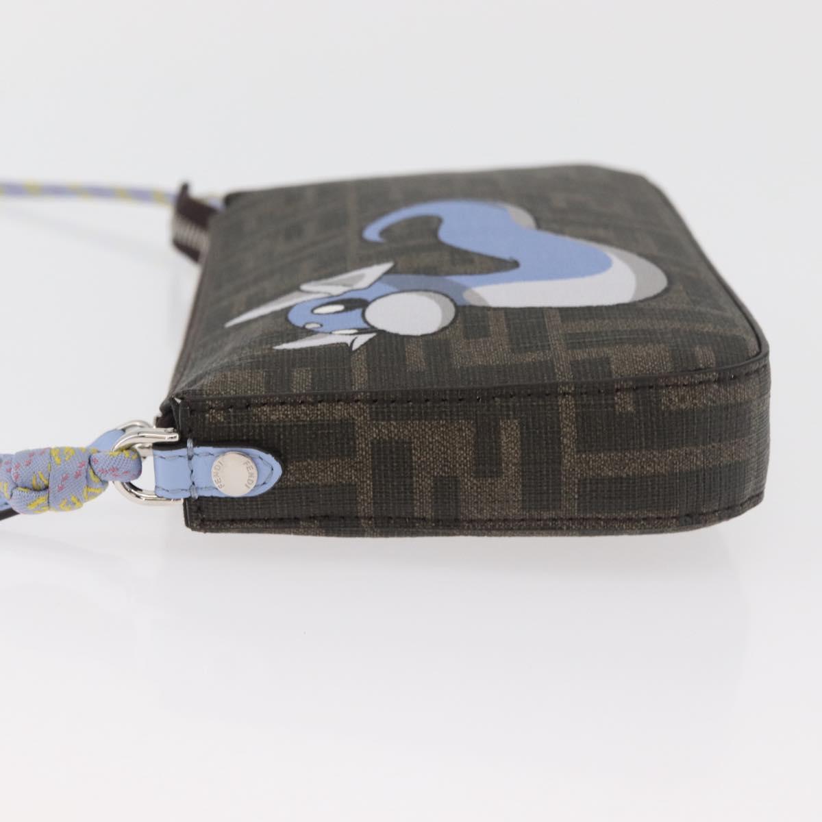 FENDI FENDI x FRGMT x POKÉMON Dratini Shoulder Bag Brown Black Auth 167373SM