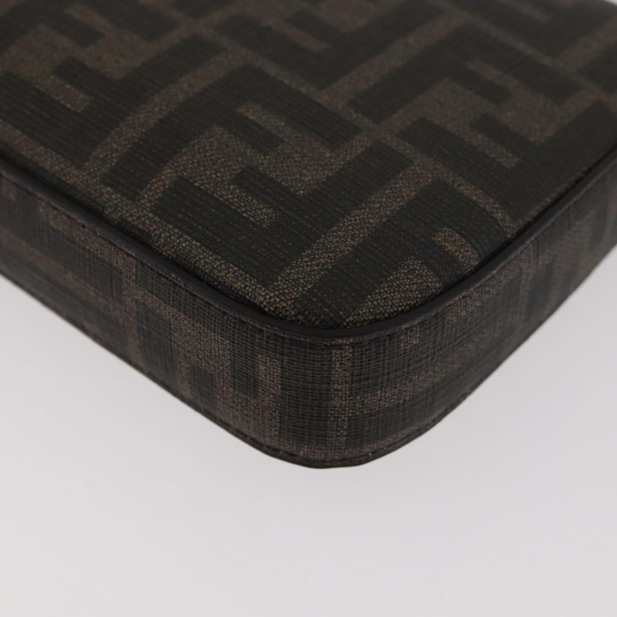 FENDI x FRGMT x POKÉMON Zucca Canvas Dragonfly Bag Black Brown Auth 167378SM