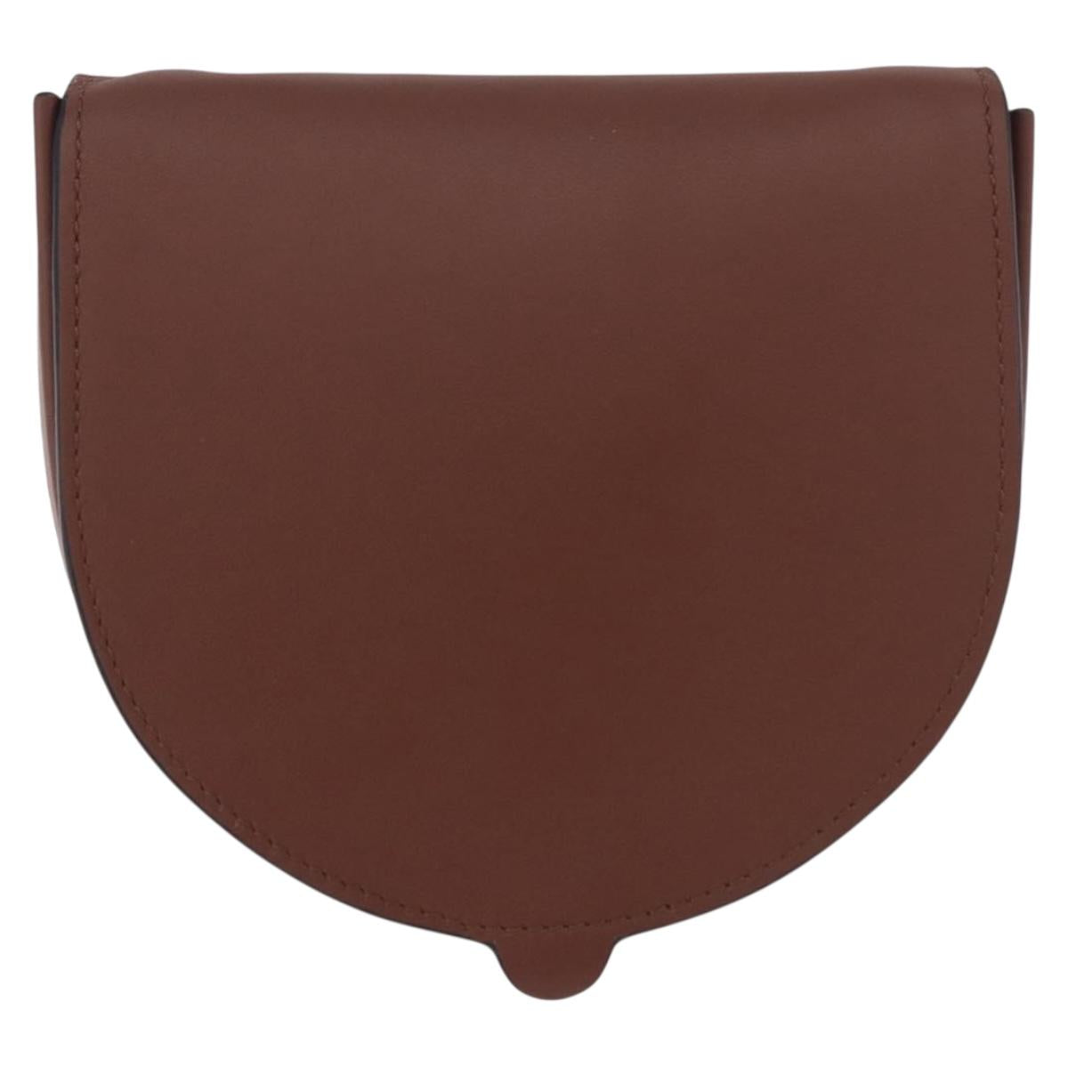 LOEWE × Studio Ghibli anagram Heel Pouch Haku Bag Leather Brown Auth 167385SM