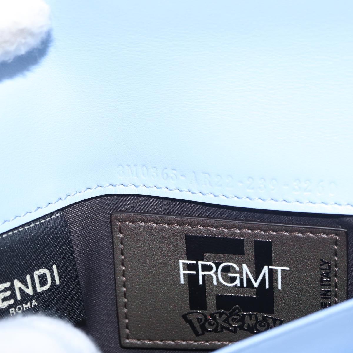 FENDI FENDI x FRGMT x POKÉMON Zucca Canvas Chain Wallet Mini Ryu Auth 167391SM