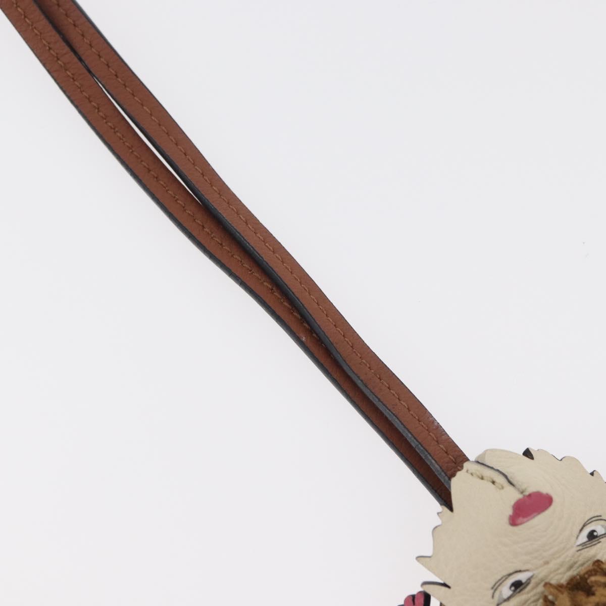 LOEWE × Studio Ghibli Howl's Moving Castle Hin Charm Leather Beige Auth 167392SM