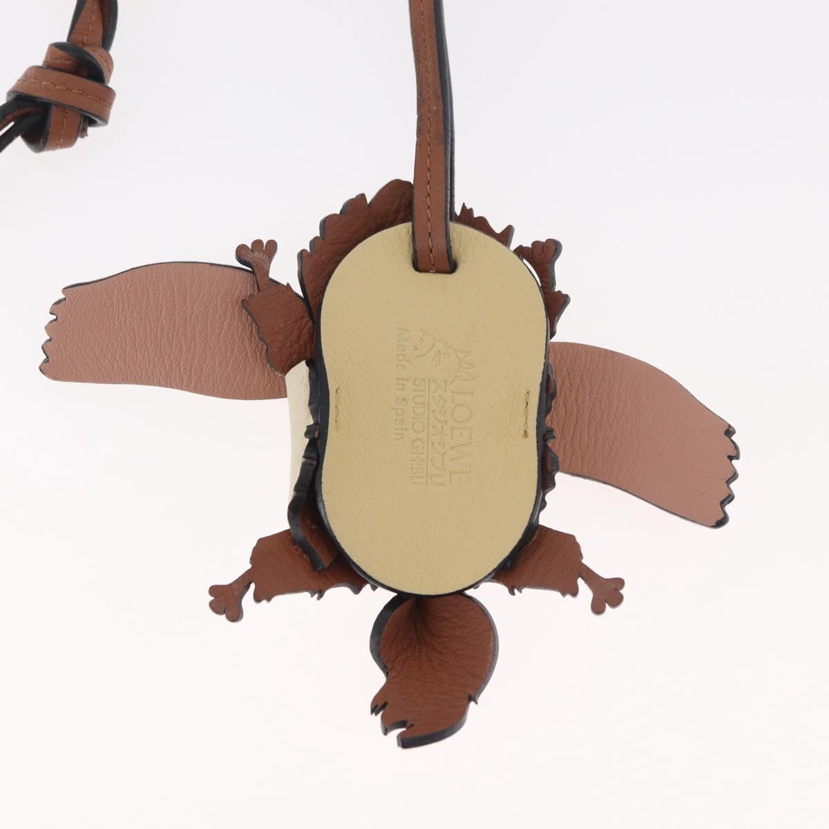 LOEWE × Studio Ghibli Howl's Moving Castle Hin Charm Leather Beige Auth 167392SM